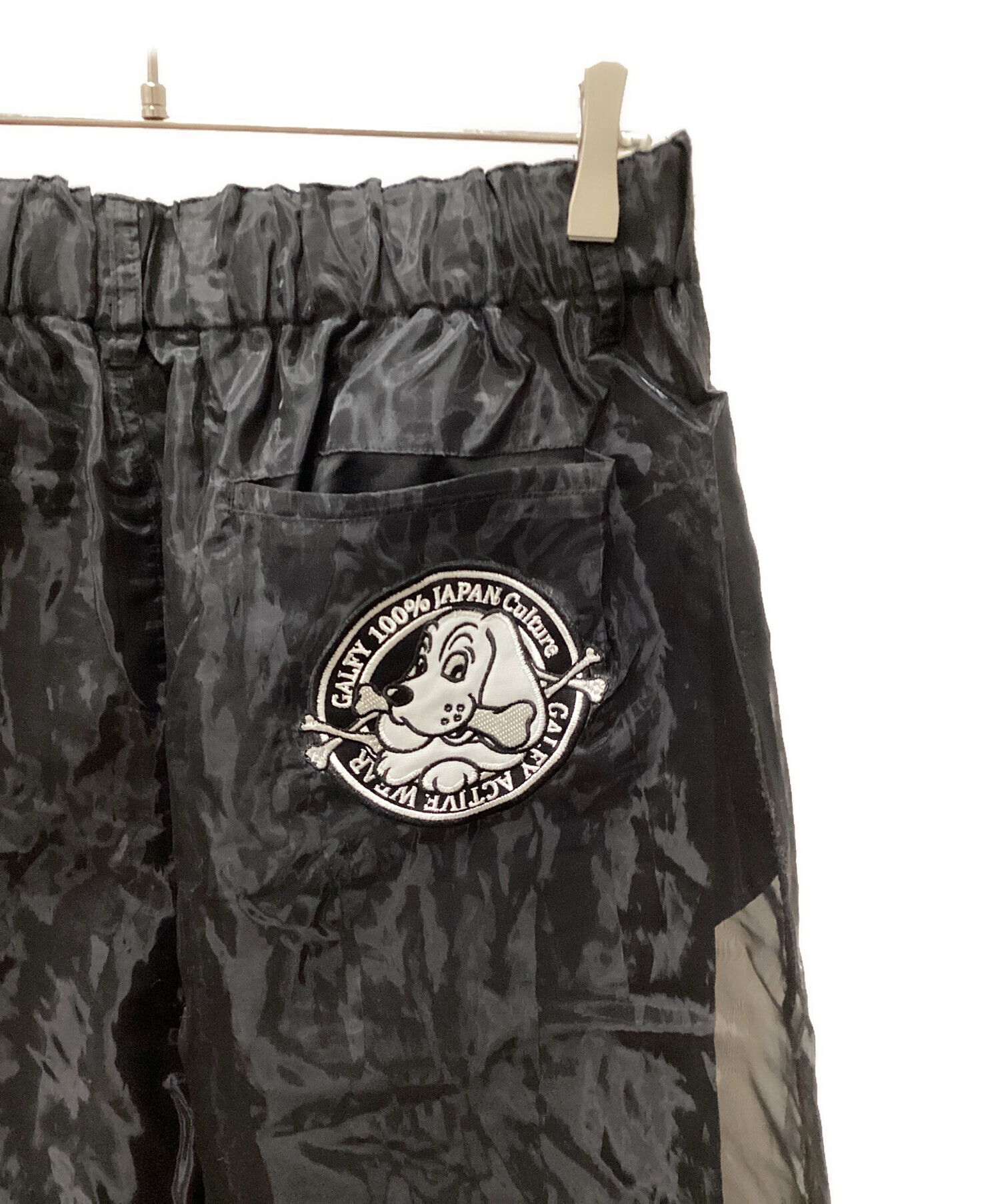 中古・古着通販】GALFY (ガルフィー) ワイドパンツ ブラック サイズ 