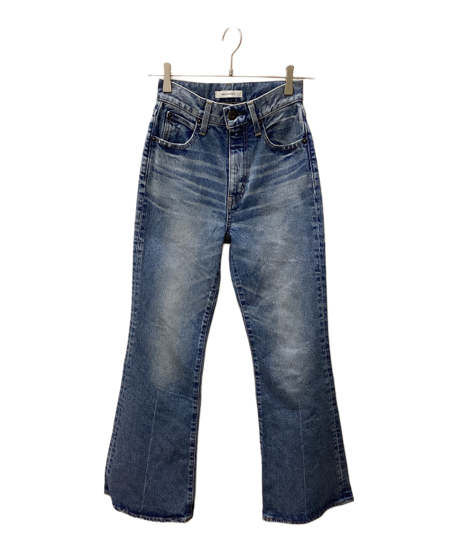 中古・古着通販】moussy (マウジー) MVS FLAREデニムパンツ ブルー
