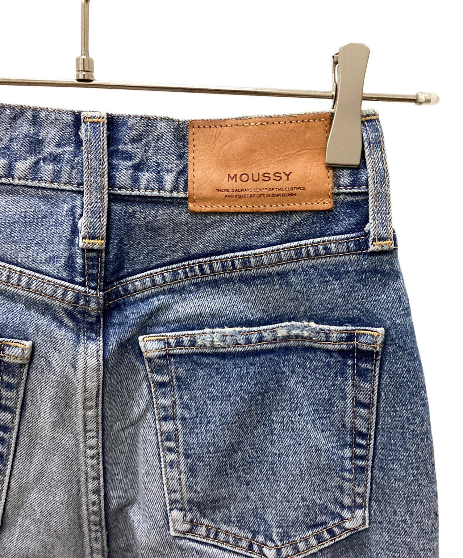 中古・古着通販】moussy (マウジー) MVS FLAREデニムパンツ ブルー