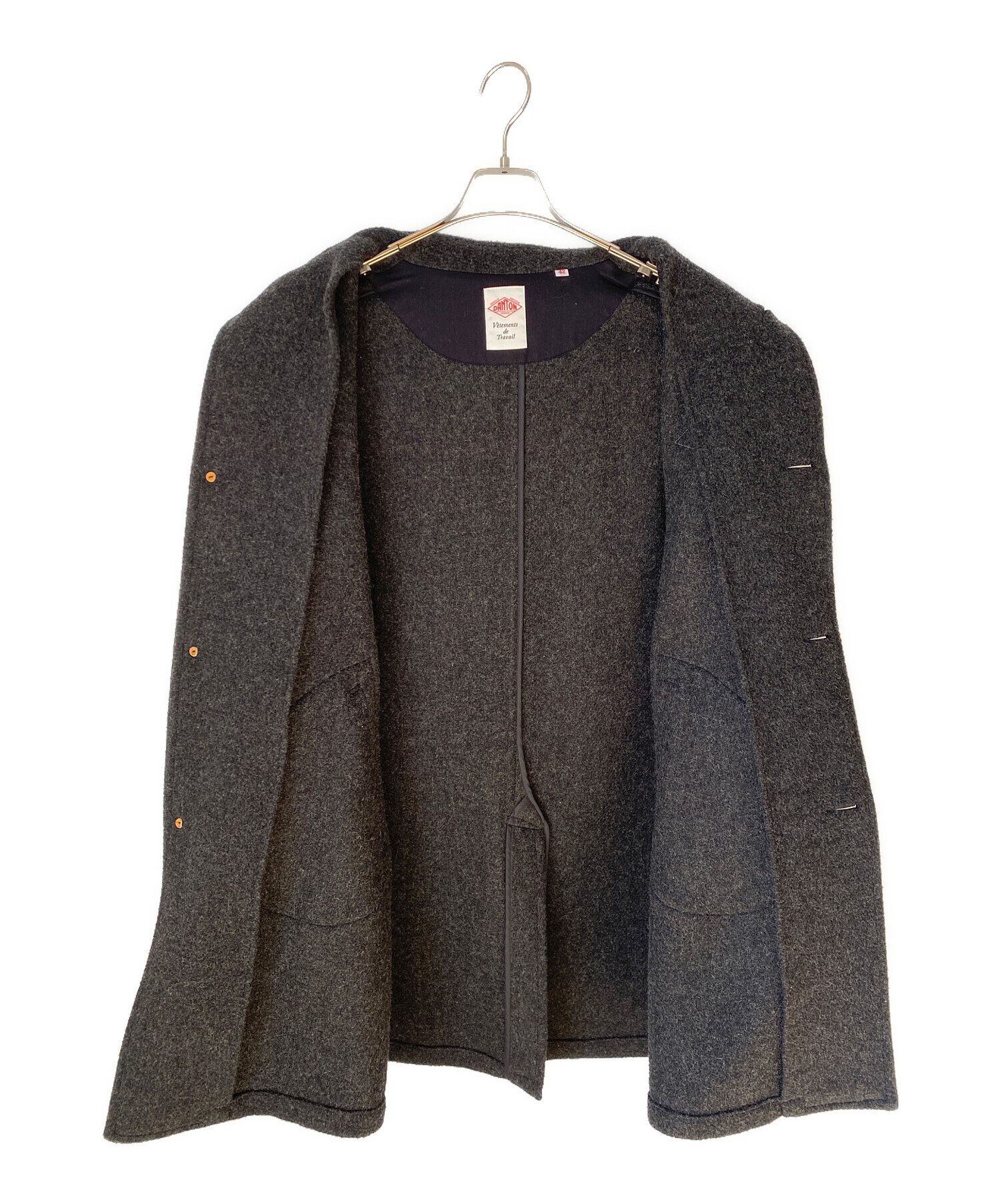 中古・古着通販】DANTON (ダントン) ウールモッサコート グレー サイズ