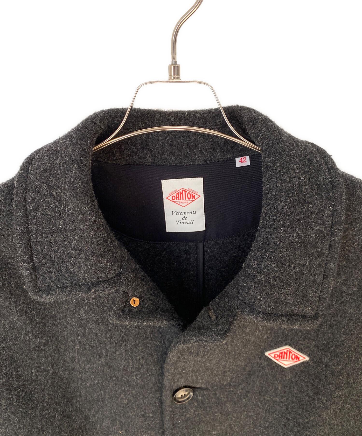 中古・古着通販】DANTON (ダントン) ウールモッサコート グレー サイズ