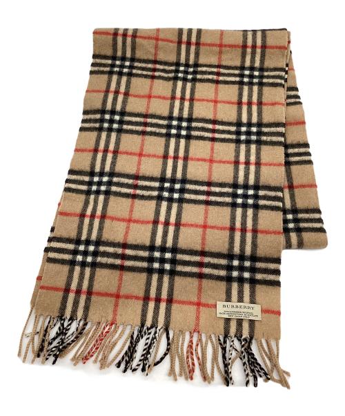 Burberryマフラー　新品　未使用 タグ付き　イングランド製　ベージュ 中古・古着通販】BURBERRY (バーバリー) マフラー ベージュ｜ブランド