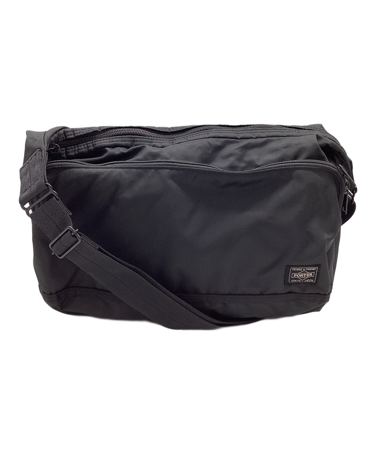 中古・古着通販】PORTER (ポーター) ショルダーバッグ FLASH ブラック 