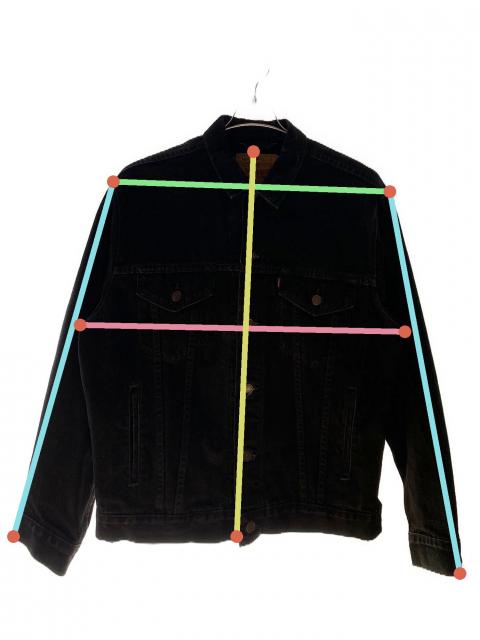 中古・古着通販】LEVI'S (リーバイス) 3rdデニムジャケット ブラック