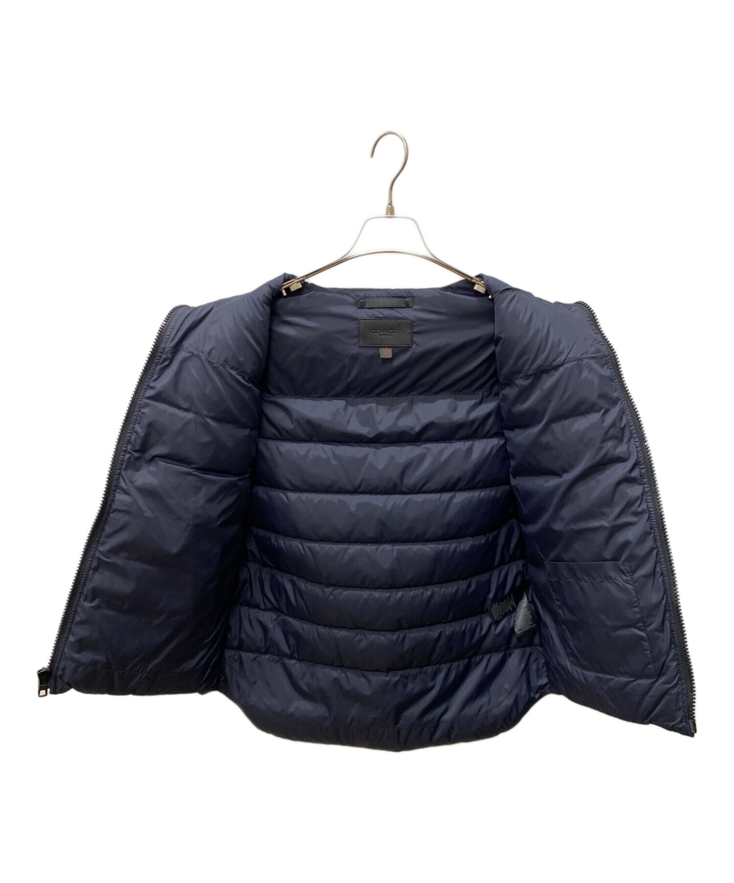 中古・古着通販】COACH (コーチ) ダウンベスト ネイビー サイズ:S