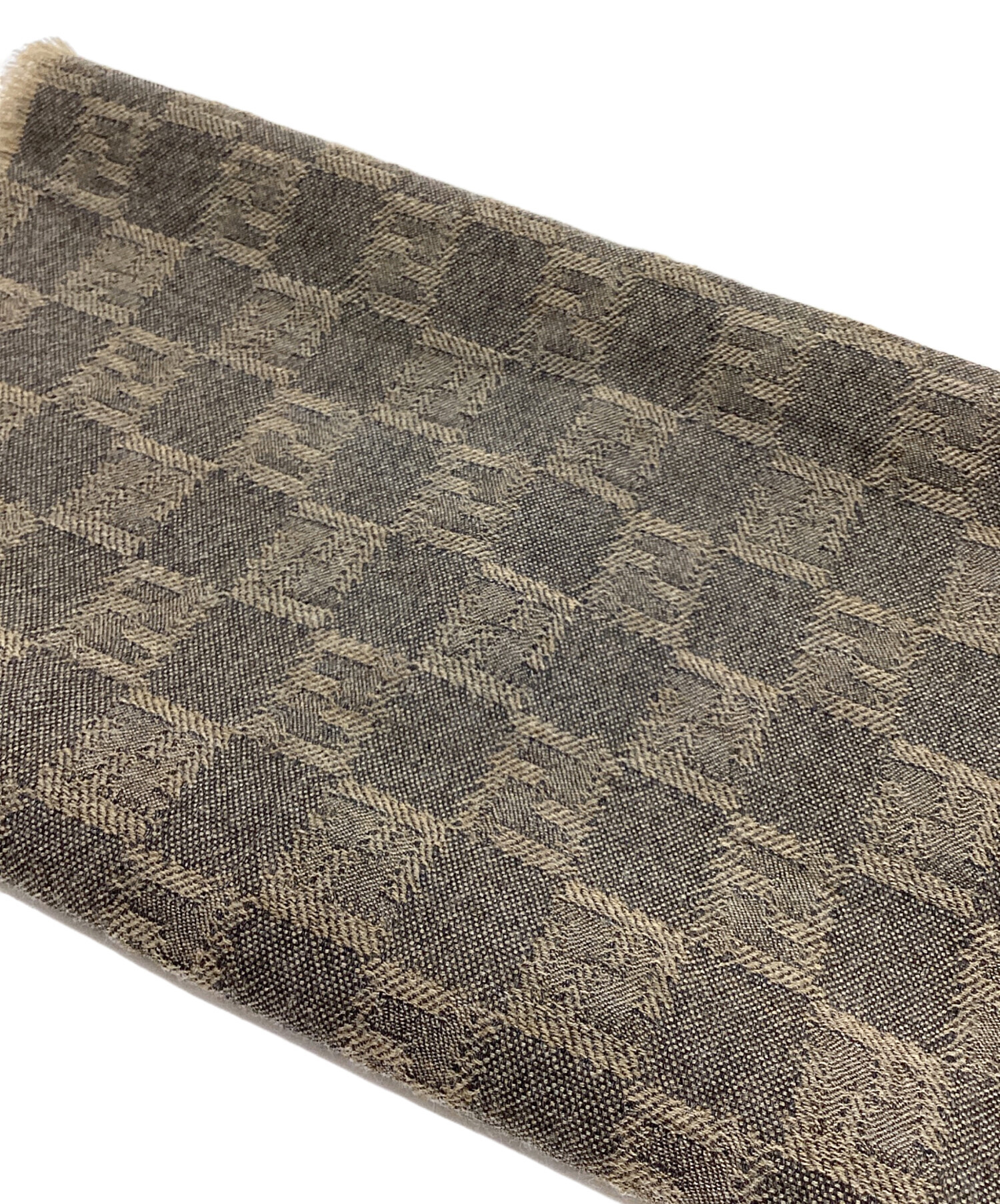 フェンディ ストール フリンジ チャコールグレー /MI ■OH ■GY19 FENDI - フェンディ ストール フリンジ チャコールグレー /MI □OH