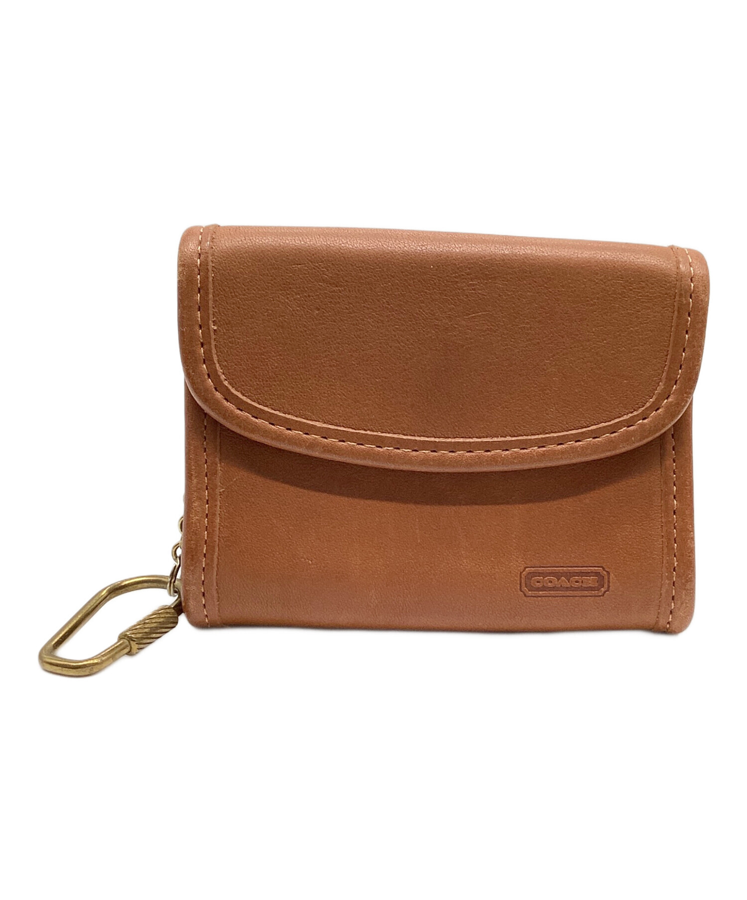 中古・古着通販】COACH (コーチ) レザーコインケース ブラウン