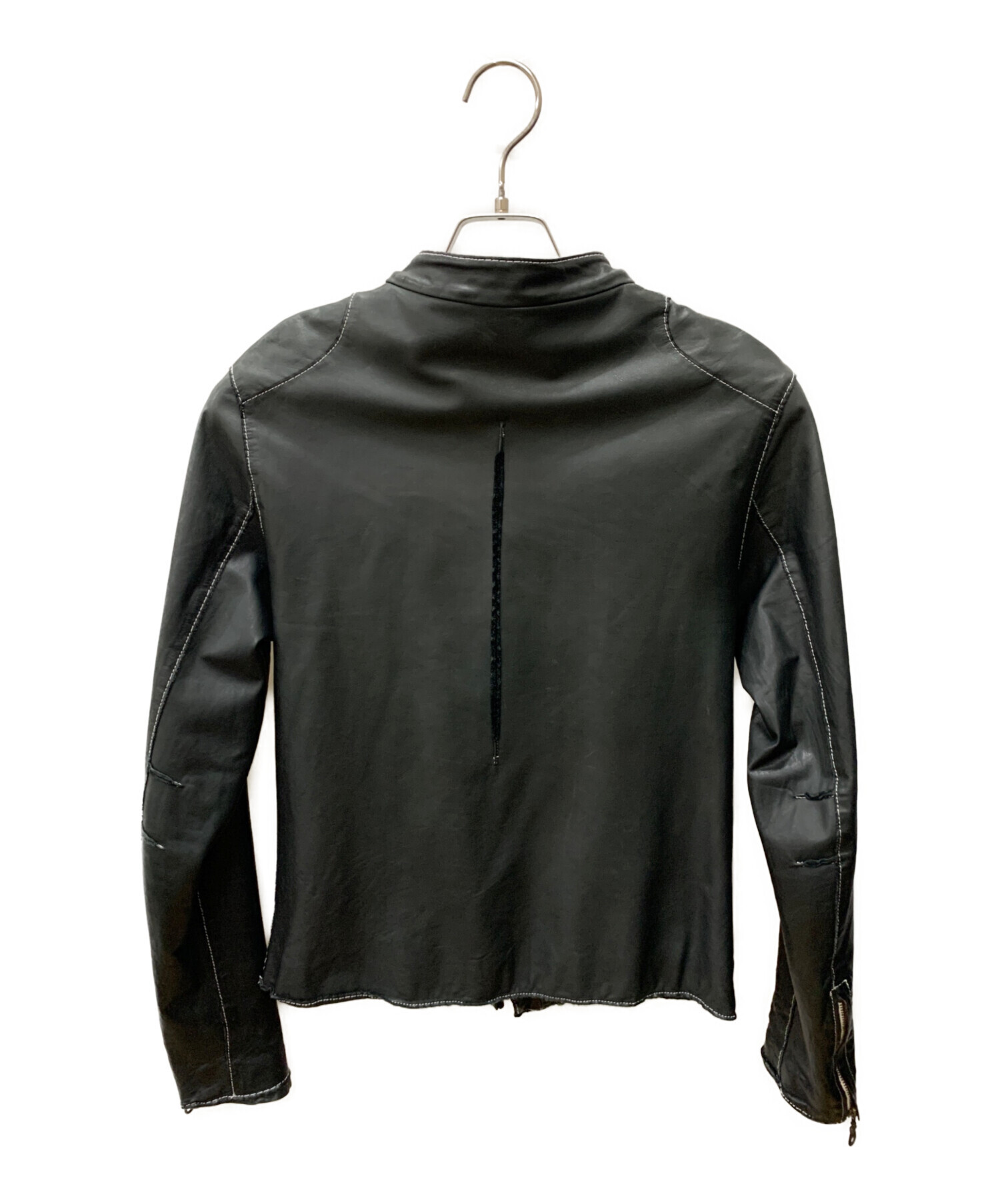 中古・古着通販】Sissi (シシ) レザージャケット ブラック サイズ:S