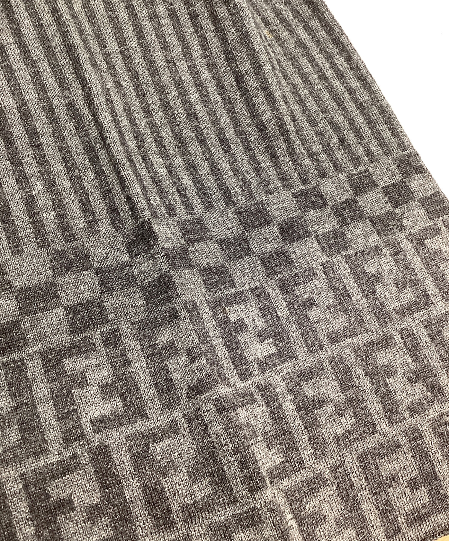 中古・古着通販】FENDI (フェンディ) マフラー グレー×ブラック