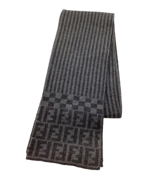 中古・古着通販】FENDI (フェンディ) マフラー グレー×ブラック