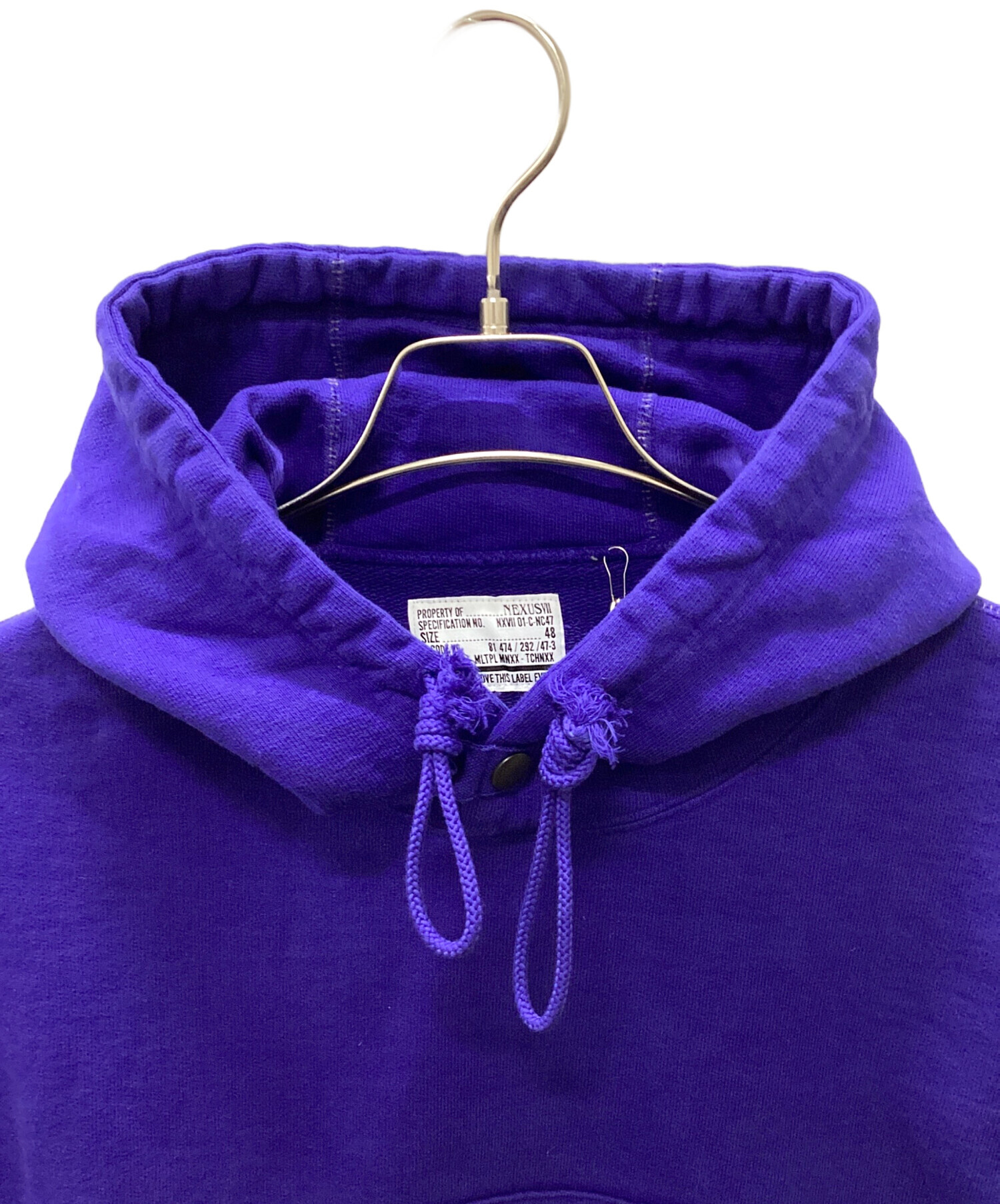 中古・古着通販】NEXUSVII (ネクサスセブン) プルオーバーパーカー