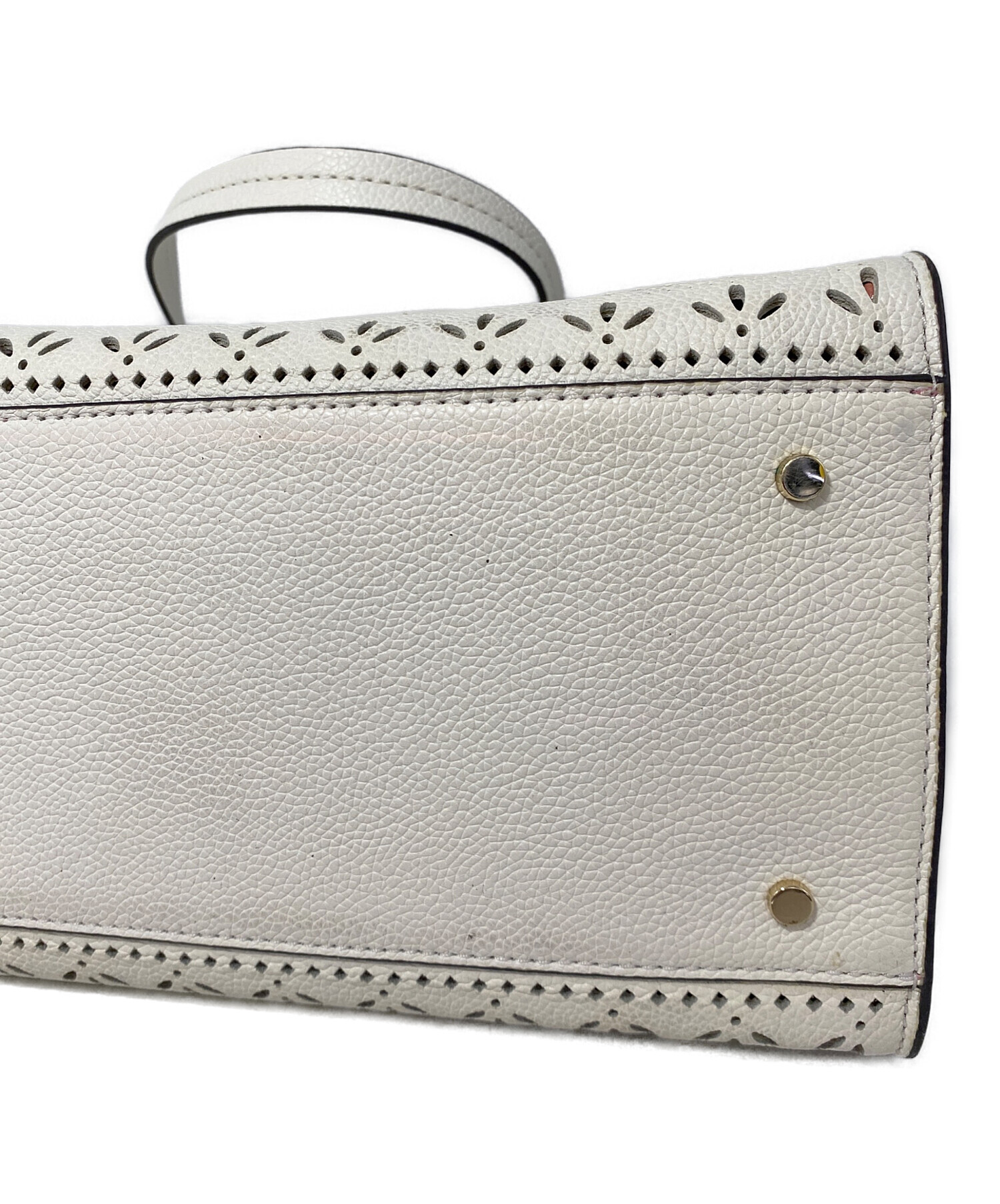 中古・古着通販】Kate Spade (ケイトスペード) ハンドバッグ ホワイト 