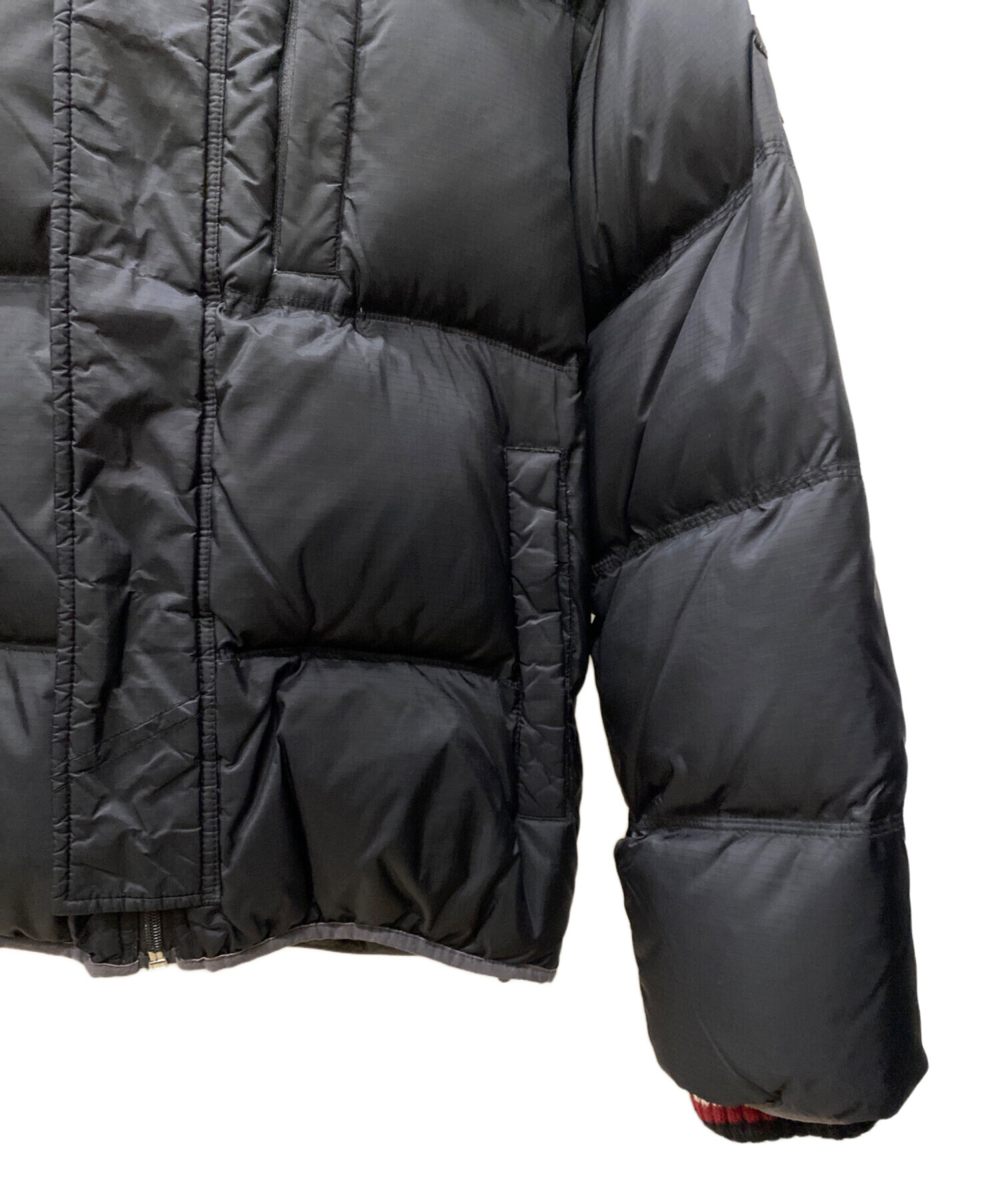 DIESEL ブラックダウンジャケット 中古・古着通販】DIESEL (ディーゼル) ダウンジャケット ブラック