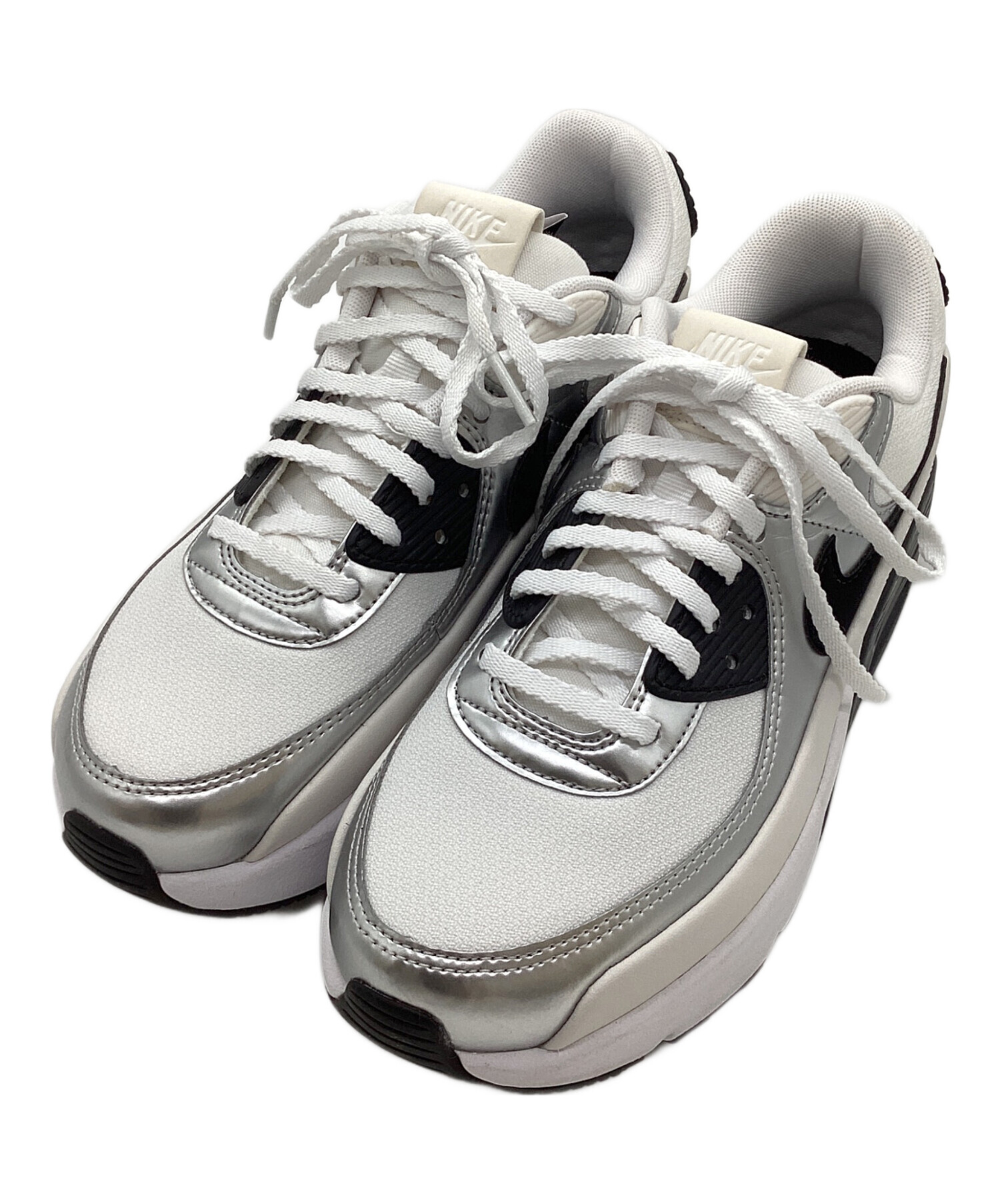 中古・古着通販】NIKE (ナイキ) エアマックス90LV8 ホワイト×ブラック