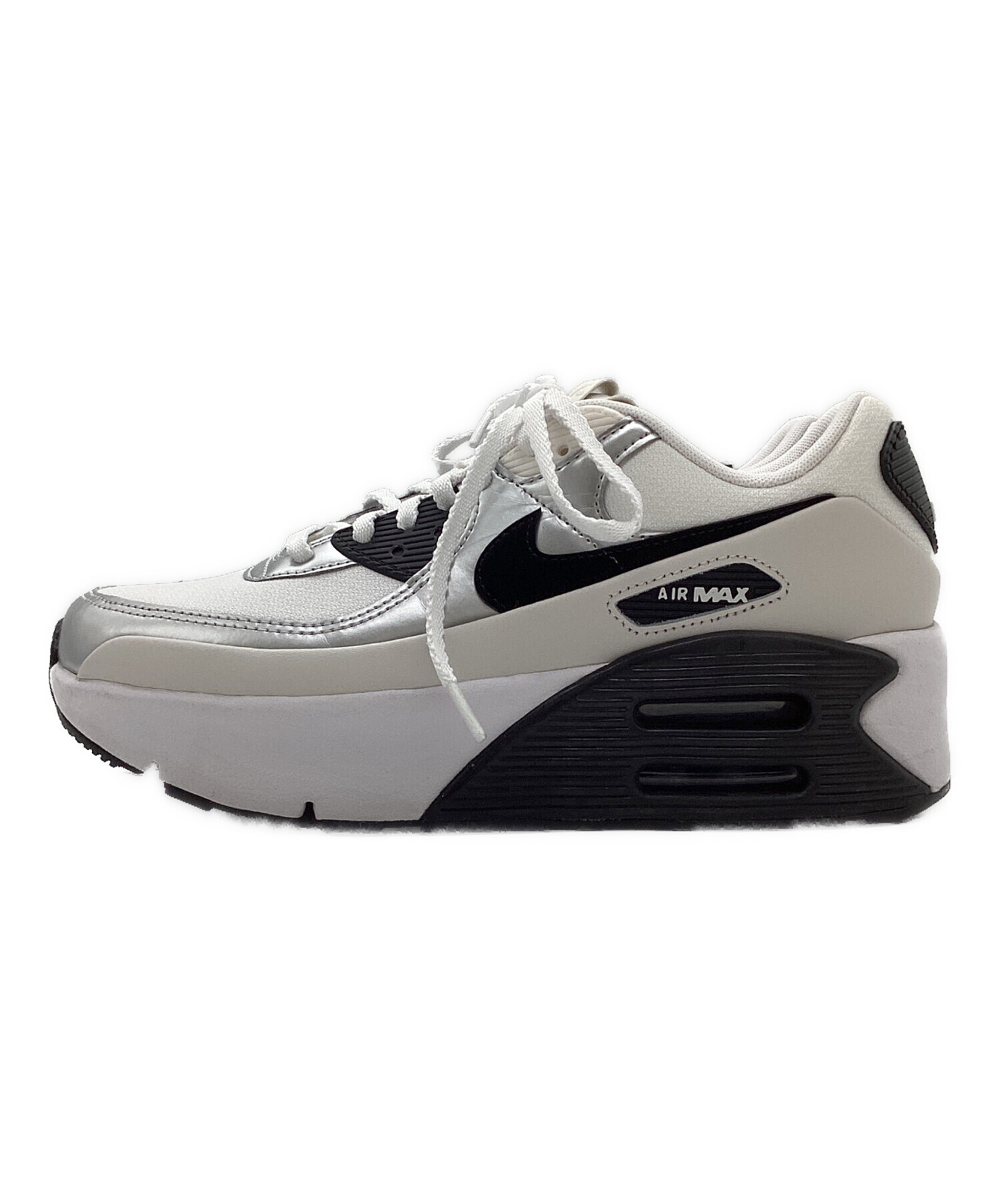 中古・古着通販】NIKE (ナイキ) エアマックス90LV8 ホワイト×ブラック 