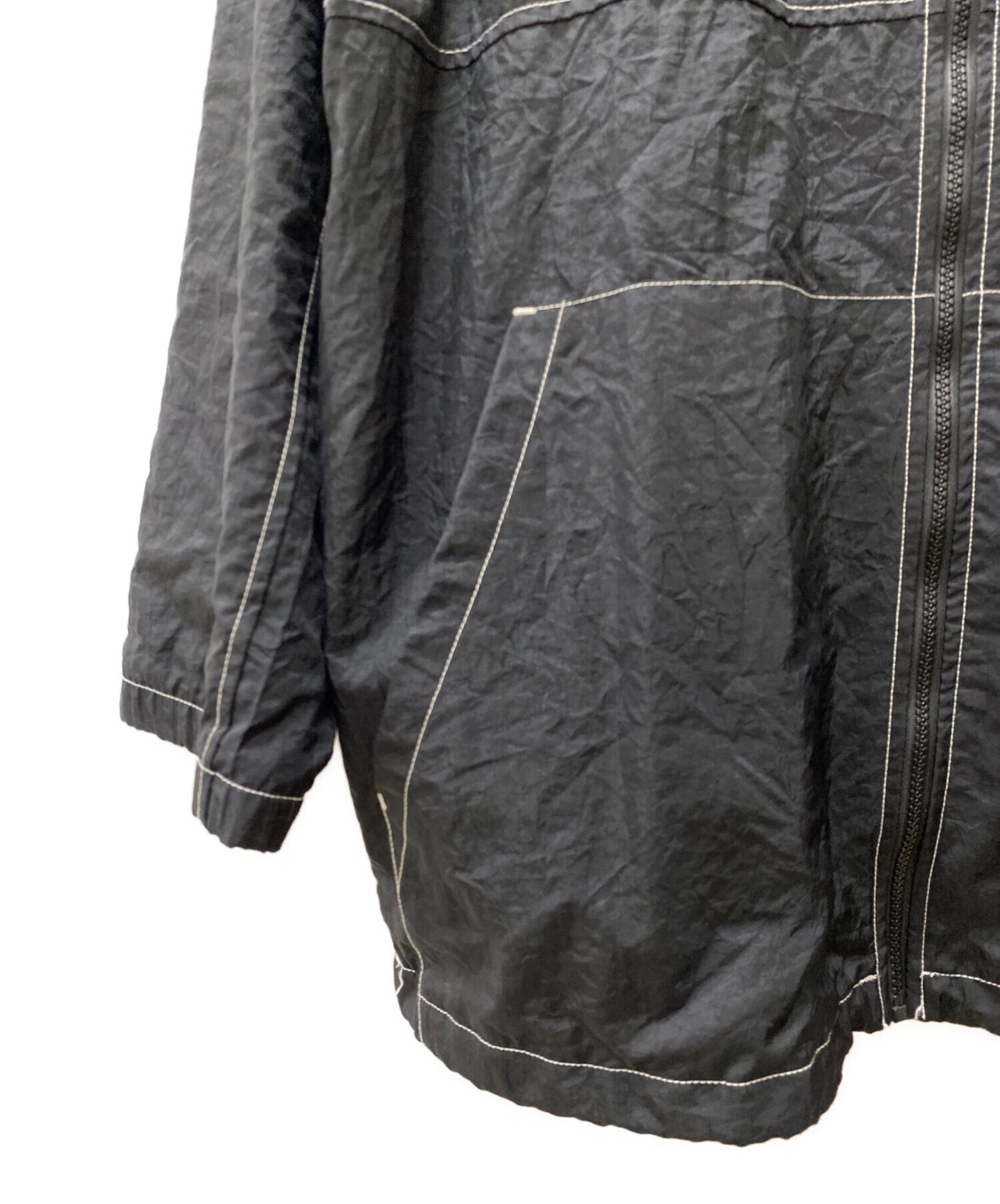 中古・古着通販】NIKE (ナイキ) ナイロンパーカー ブラック サイズ:S