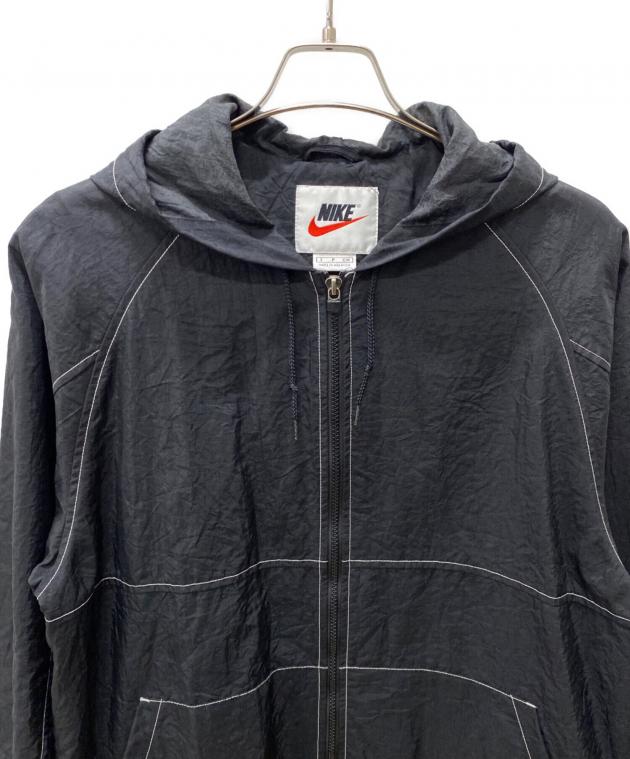 中古・古着通販】NIKE (ナイキ) ナイロンパーカー ブラック サイズ:S