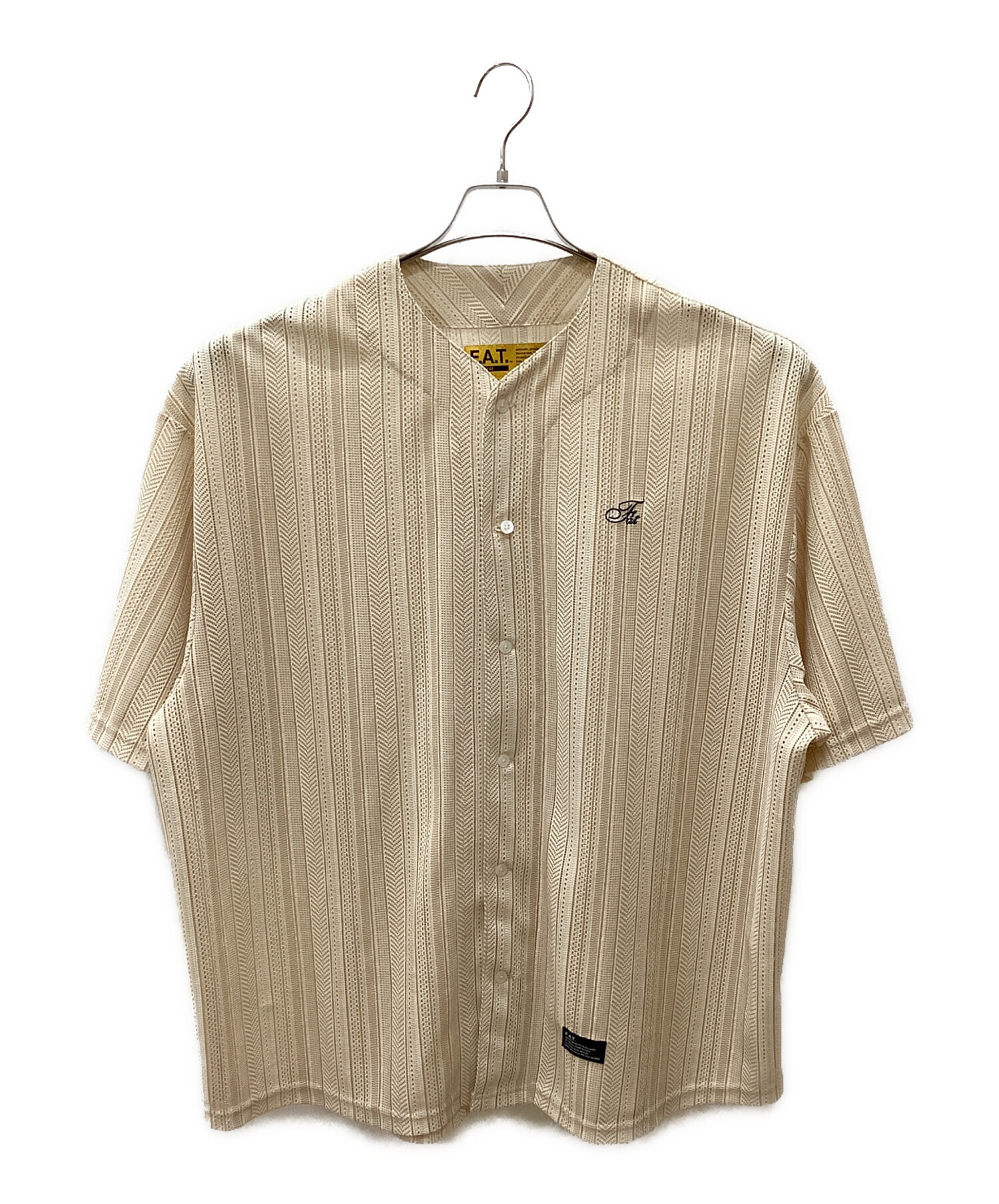 中古・古着通販】FAT (エフエーティー) 半袖シャツ ベージュ サイズ