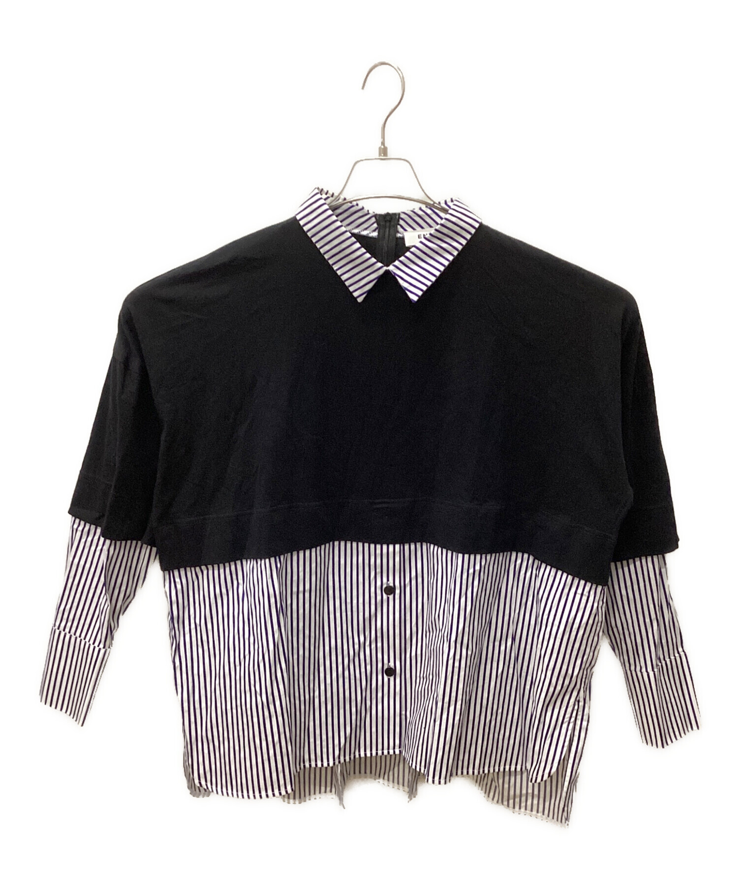 中古・古着通販】ENFOLD (エンフォルド) SHIRT-LAYERED PULLOVER