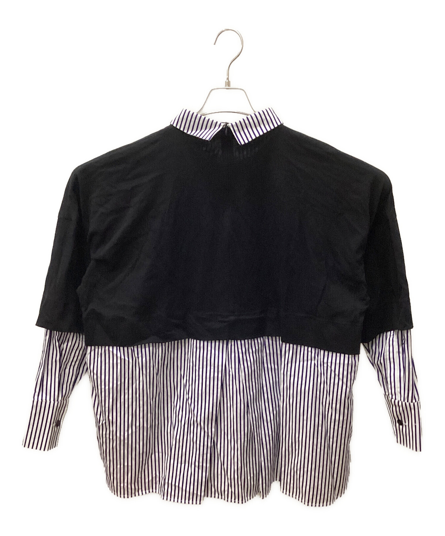 中古・古着通販】ENFOLD (エンフォルド) SHIRT-LAYERED PULLOVER 