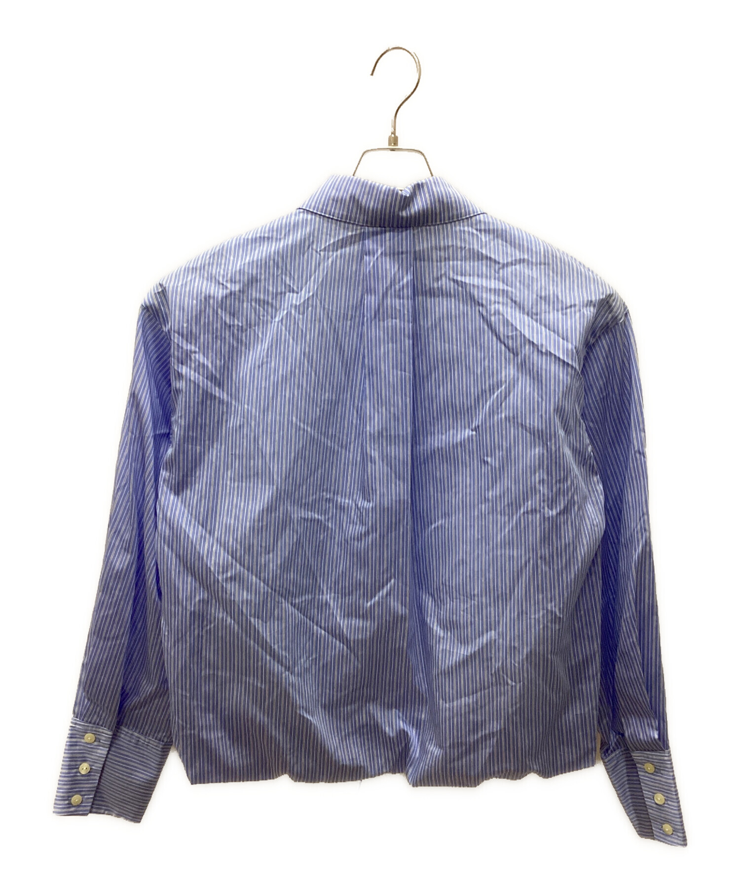 中古・古着通販】Ameri (アメリ) STRIPE INVERSION SHIRT TOP ホワイト