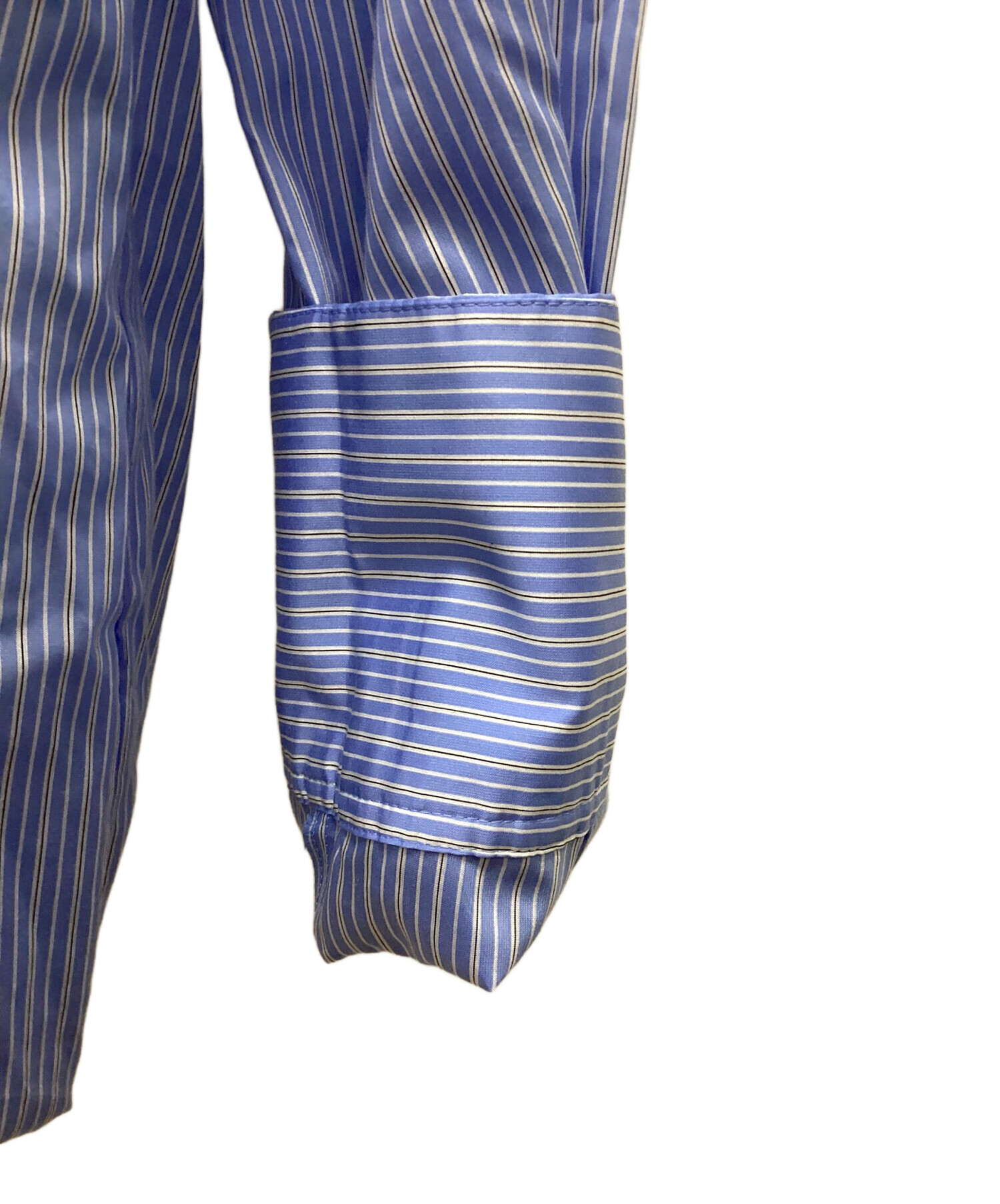 中古・古着通販】Ameri (アメリ) STRIPE INVERSION SHIRT TOP ホワイト