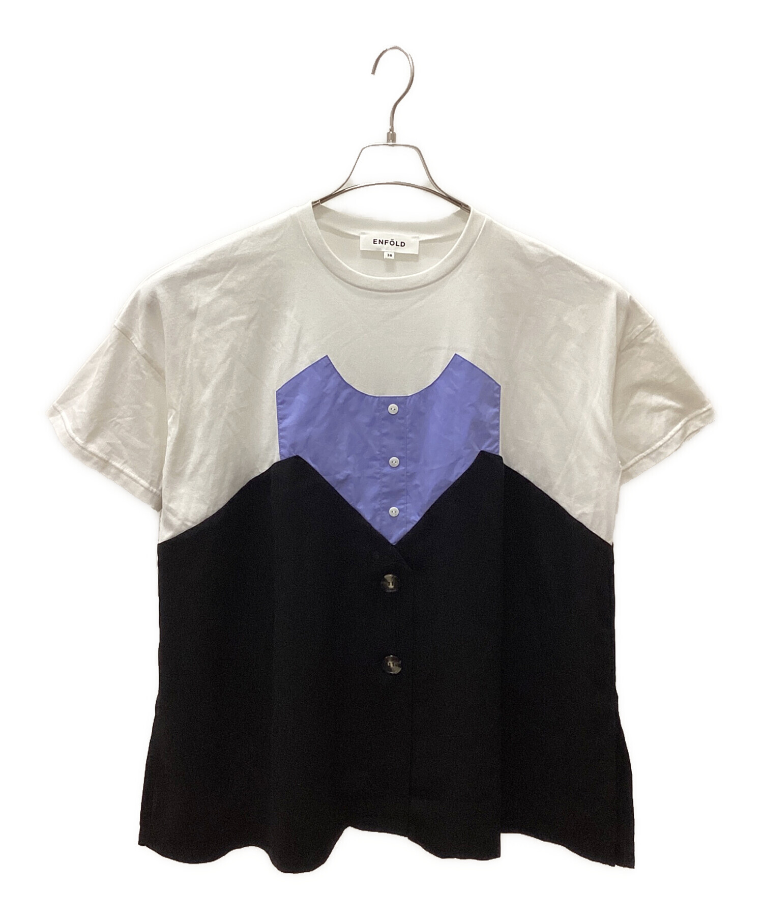 中古・古着通販】ENFOLD (エンフォルド) LAYERED-LIKE T-SHIRT