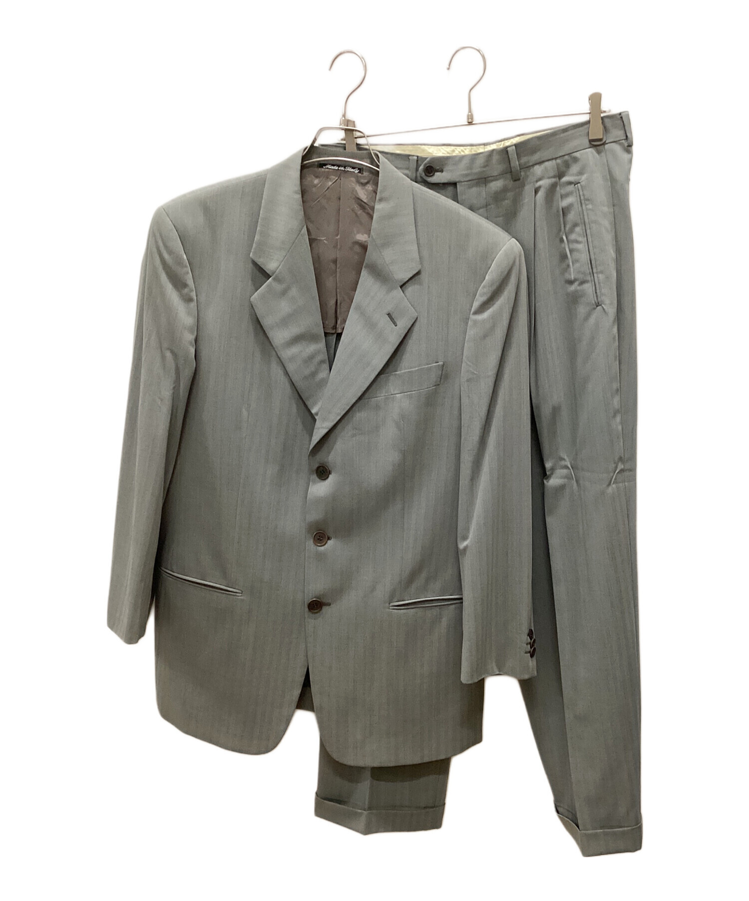 【美品】ジョルジオアルマーニ セットアップ スーツ サイズ48　L相当 中古・古着通販】GIORGIO ARMANI (ジョルジョアルマーニ) セットアップ