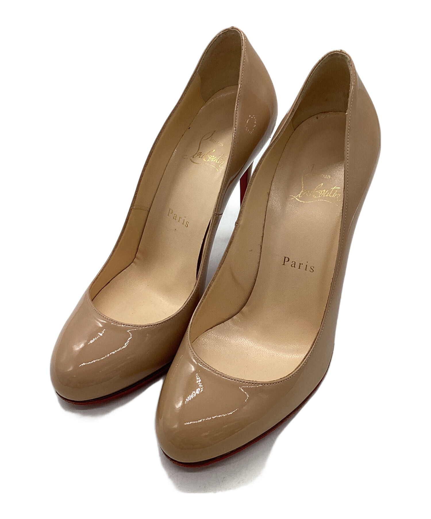 ルブタン　ベージュ　パンプス Christian Louboutin（クリスチャンルブタン） パンプス 34 ベージュ