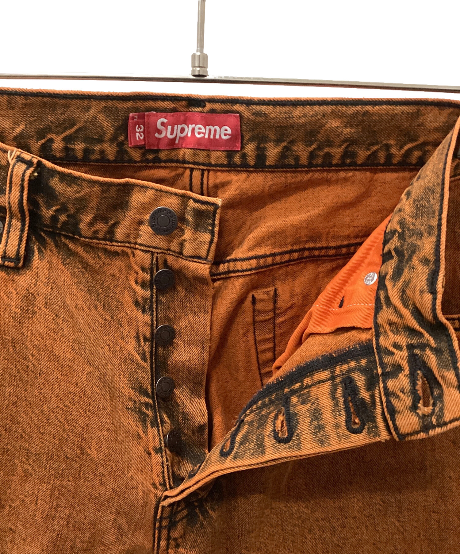 中古・古着通販】SUPREME (シュプリーム) RegularJean Overdyed Orange