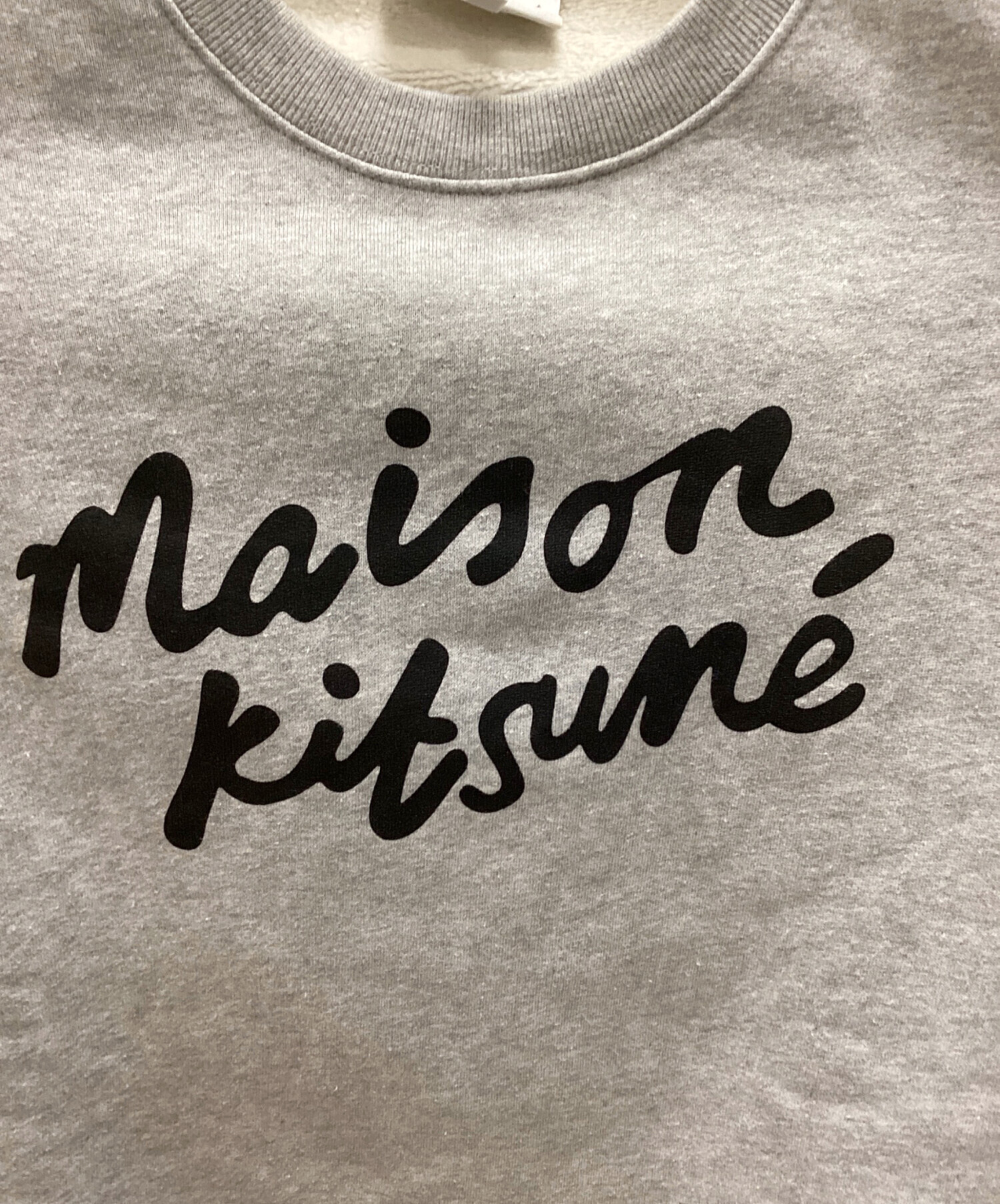 MAISON KITSUNE メゾンキツネ スウェット S 紫 【古着】【中古】【送料無料】 中古・古着通販】maison kitsune (メゾンキツネ) ロゴスウェット