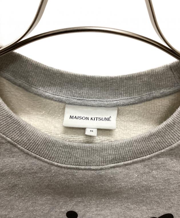 メゾンキツネ スウェット  【Bランク】【中古】 中古・古着通販】MAISON KITSUNE (メゾンキツネ) スウェット ネイビー
