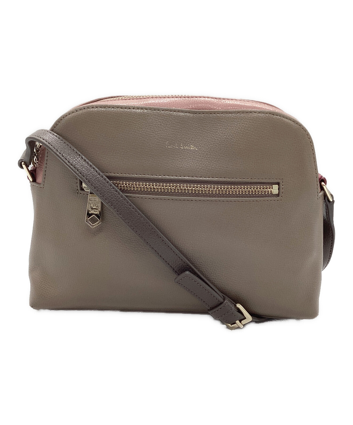 中古・古着通販】PAUL SMITH (ポールスミス) レザーショルダーバッグ 