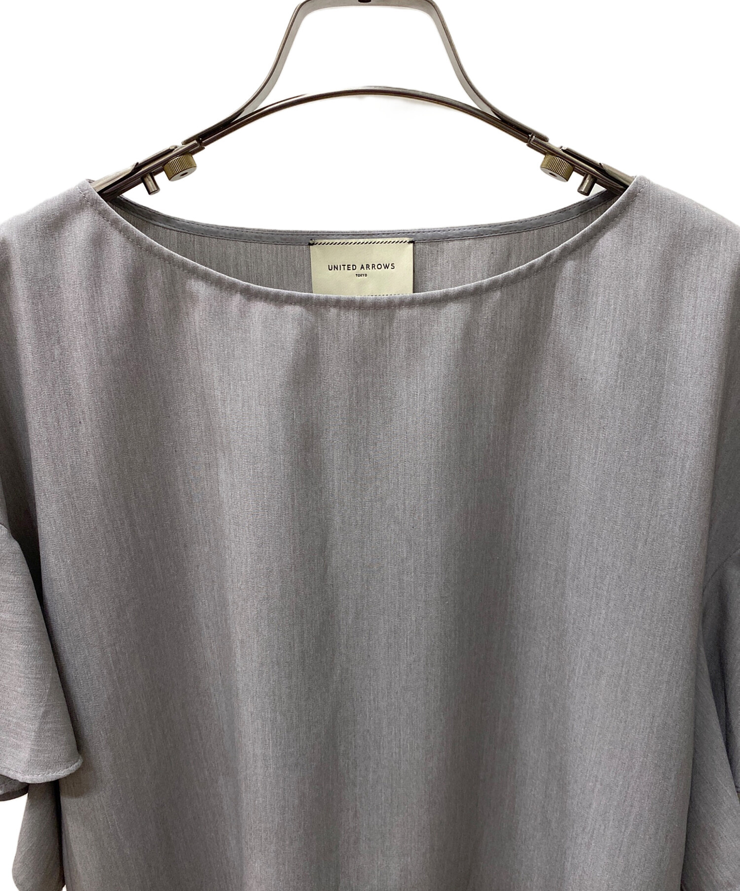 UNITED ARROWS」 半袖ブラウス - グレー レディース UNITED ARROWS 