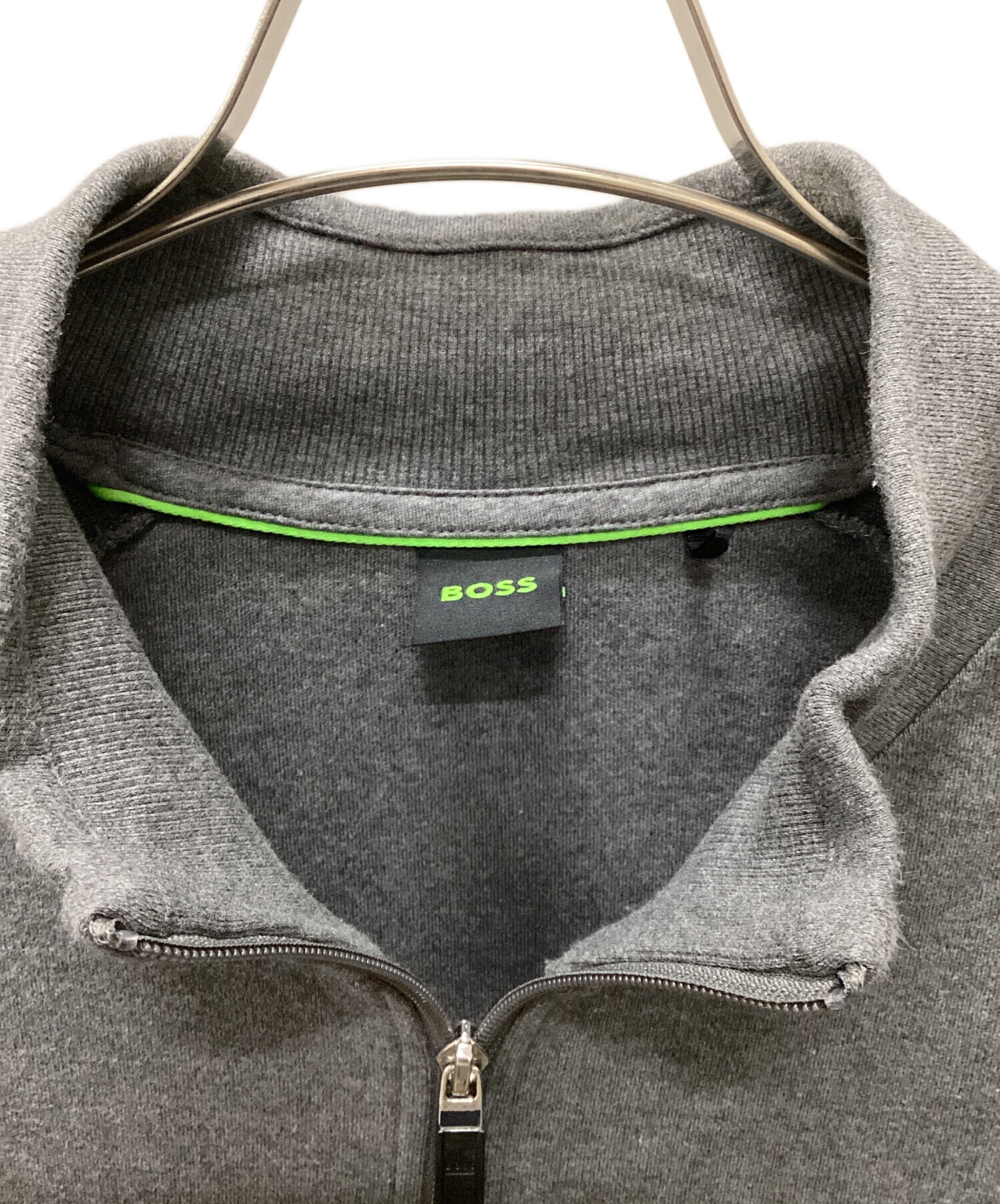 BOSS グレー ジップアップジャケット 中古・古着通販】BOSS (ボス) BOSS ジップジャケット グレー サイズ:XL