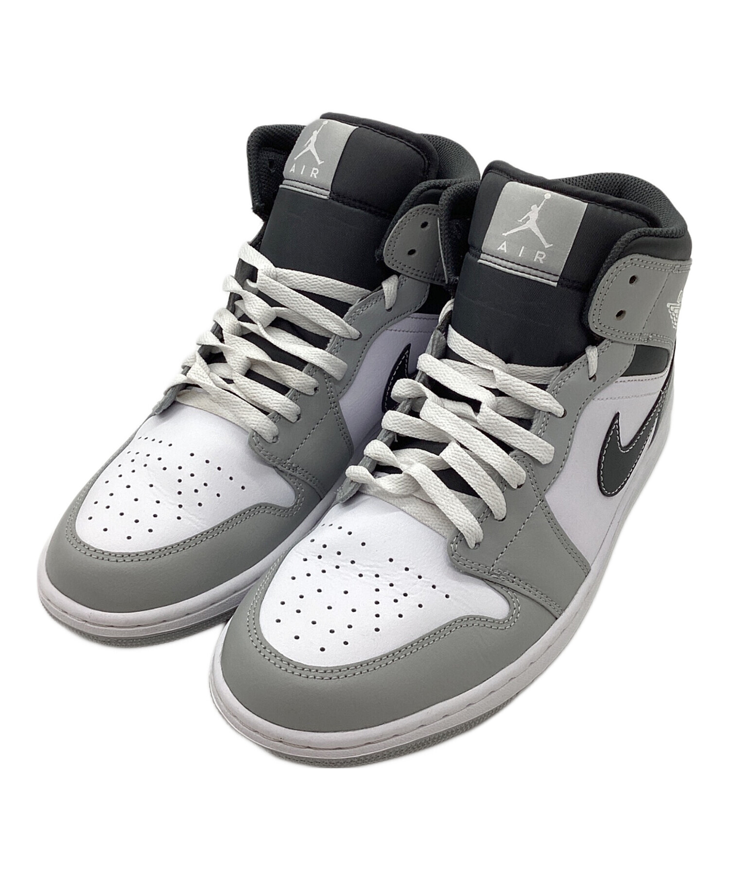 中古・古着通販】NIKE (ナイキ) ハイカットスニーカー グレー×ホワイト