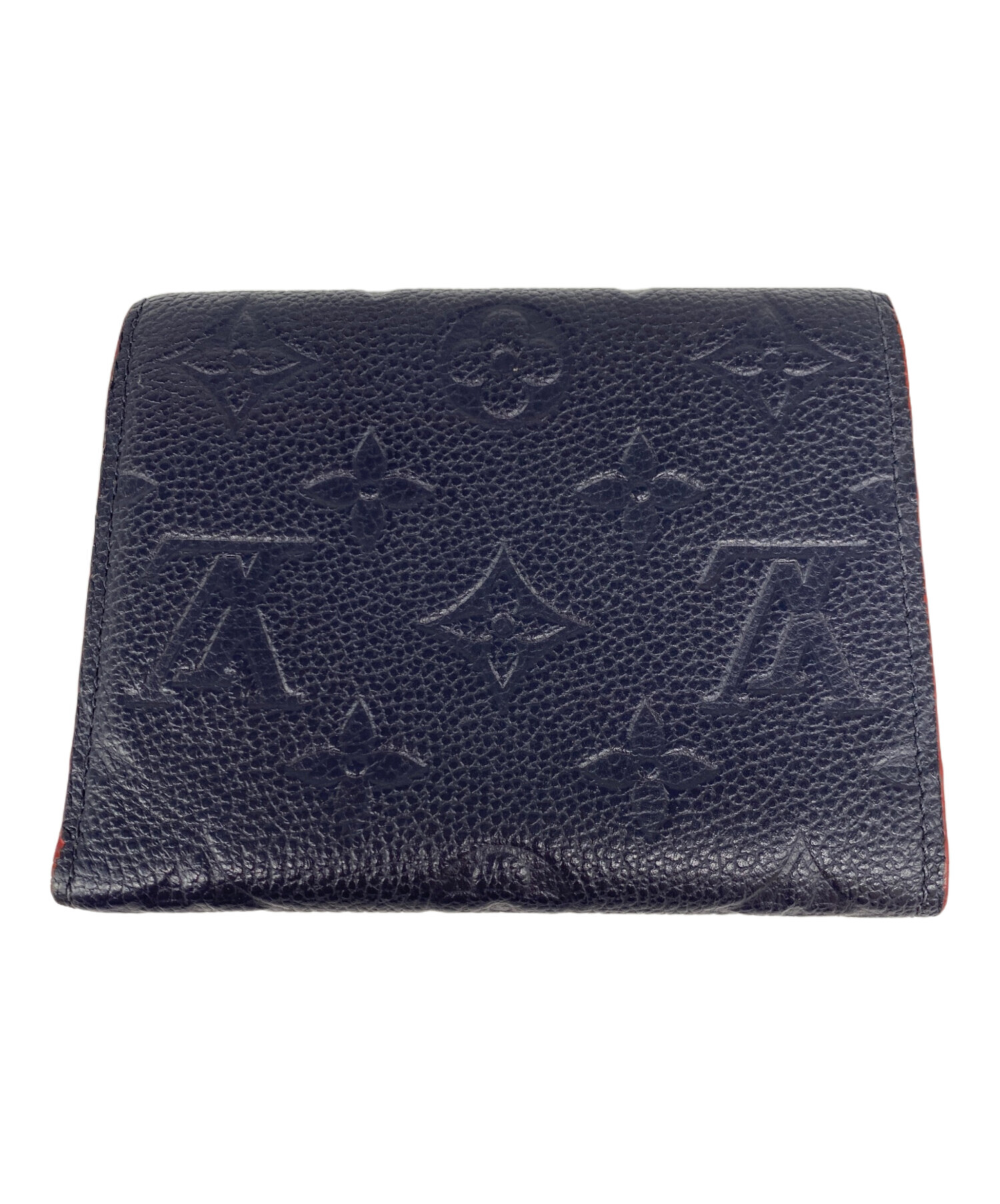 中古・古着通販】LOUIS VUITTON (ルイ ヴィトン) 3つ折り財布 ネイビー 中古・古着通販】LOUIS VUITTON (ルイ ヴィトン) 3つ折り財布 ネイビー