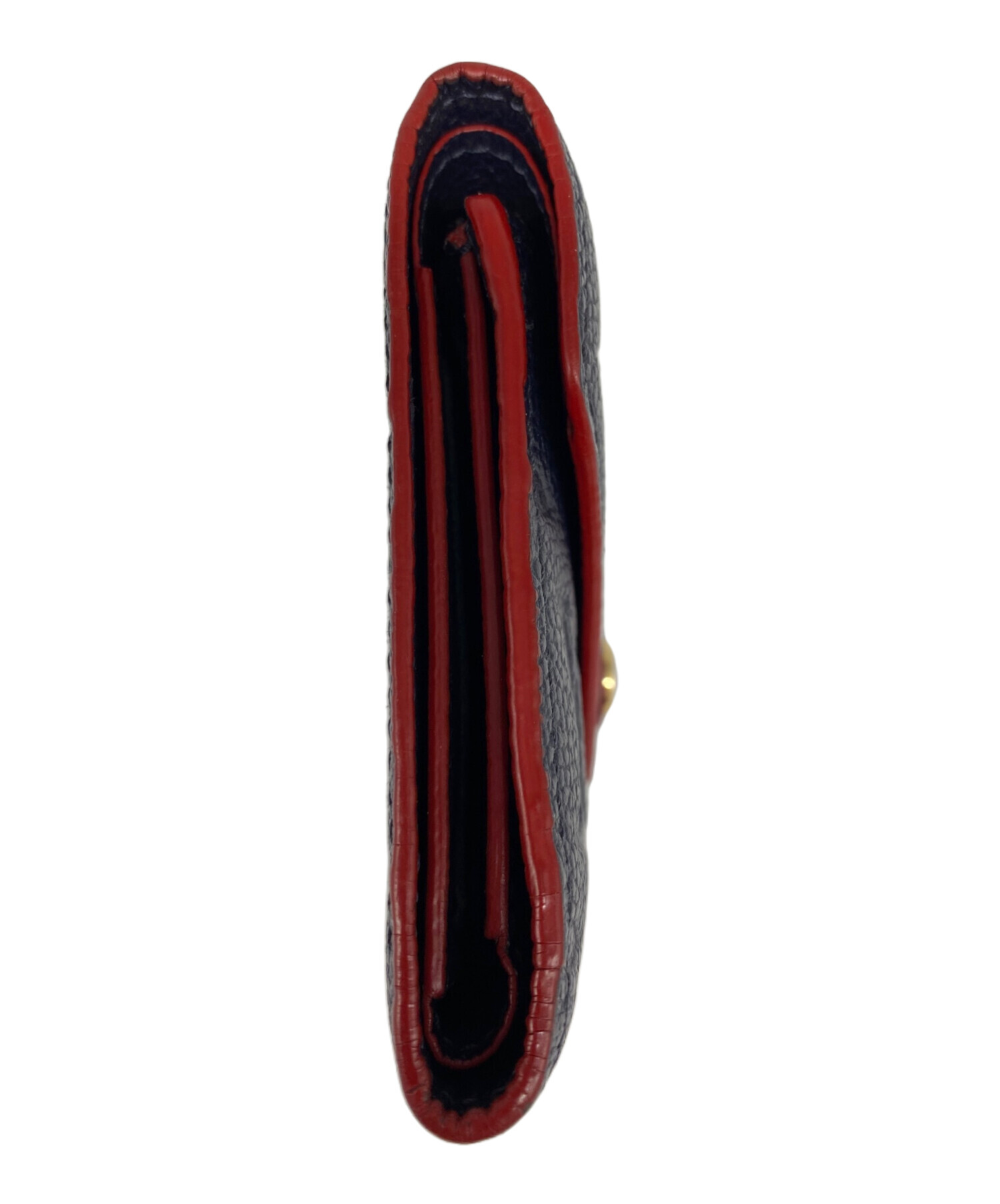 中古・古着通販】LOUIS VUITTON (ルイ ヴィトン) 3つ折り財布 ネイビー