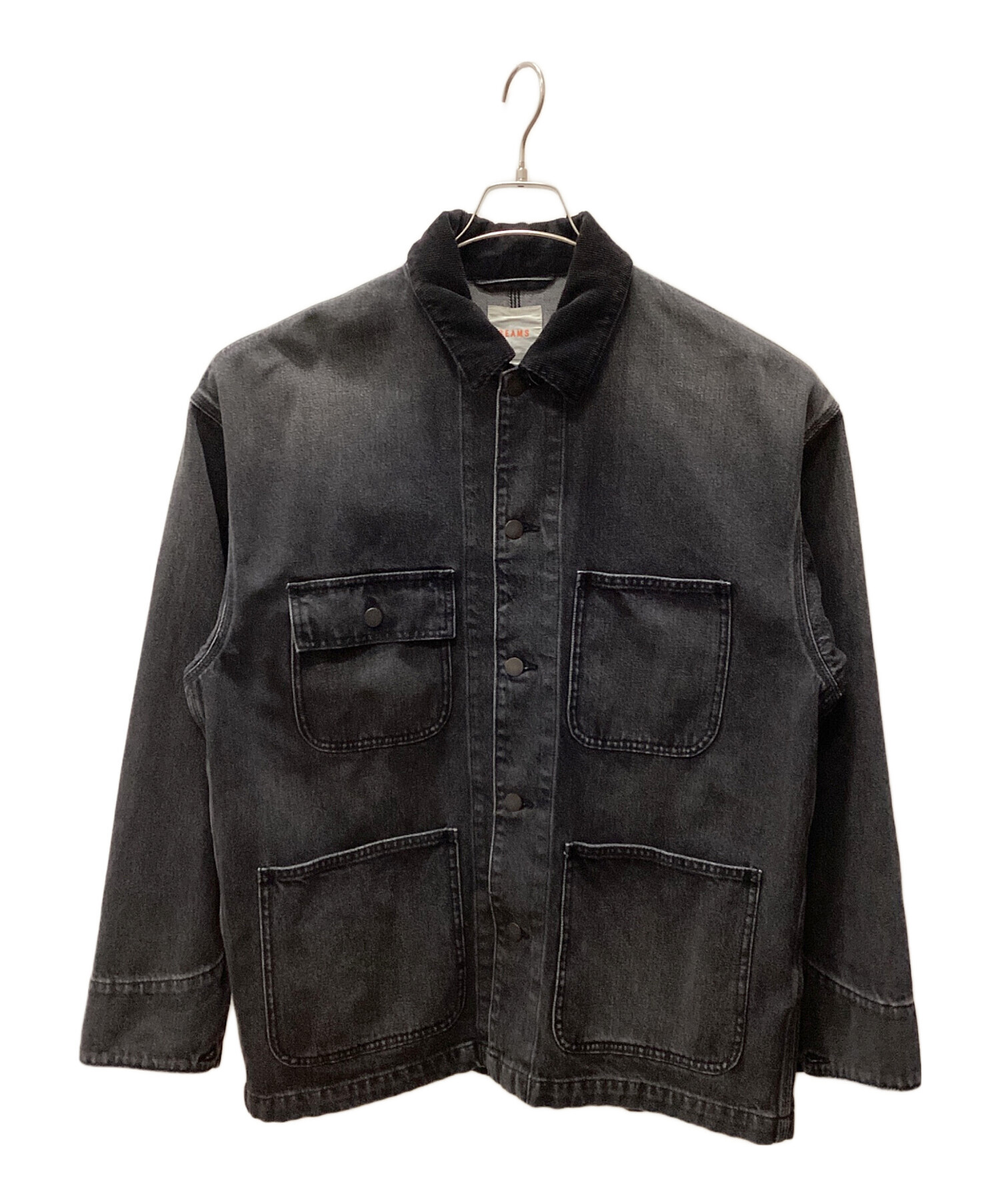 中古・古着通販】BEAMS (ビームス) デニムカバーオール グレー サイズ 
