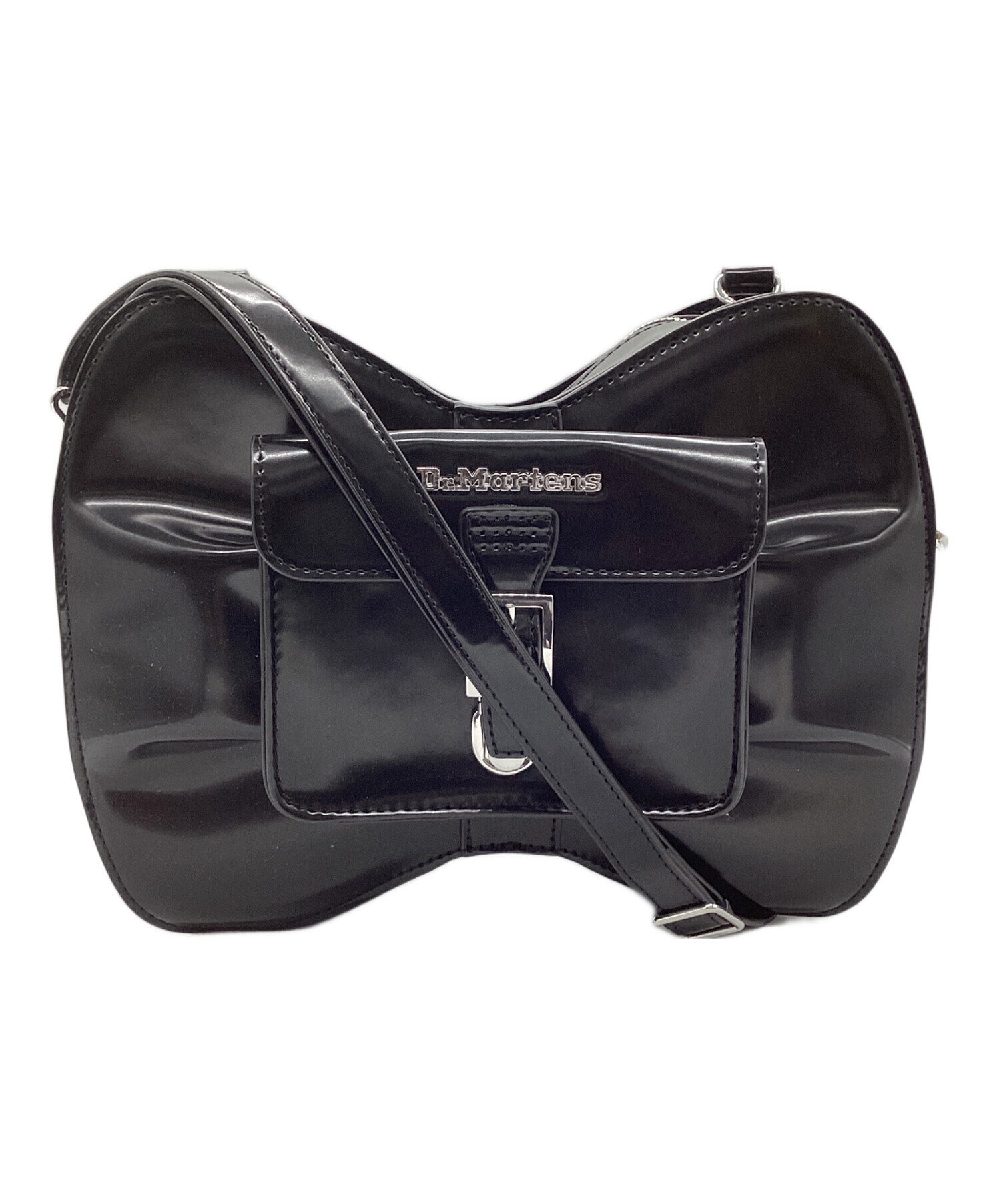 中古-ドクターマーチン　ショルダーバッグ　7インチ-ブラック Dr.Martens - 中古-ドクターマーチン ショルダーバッグ 7インチ