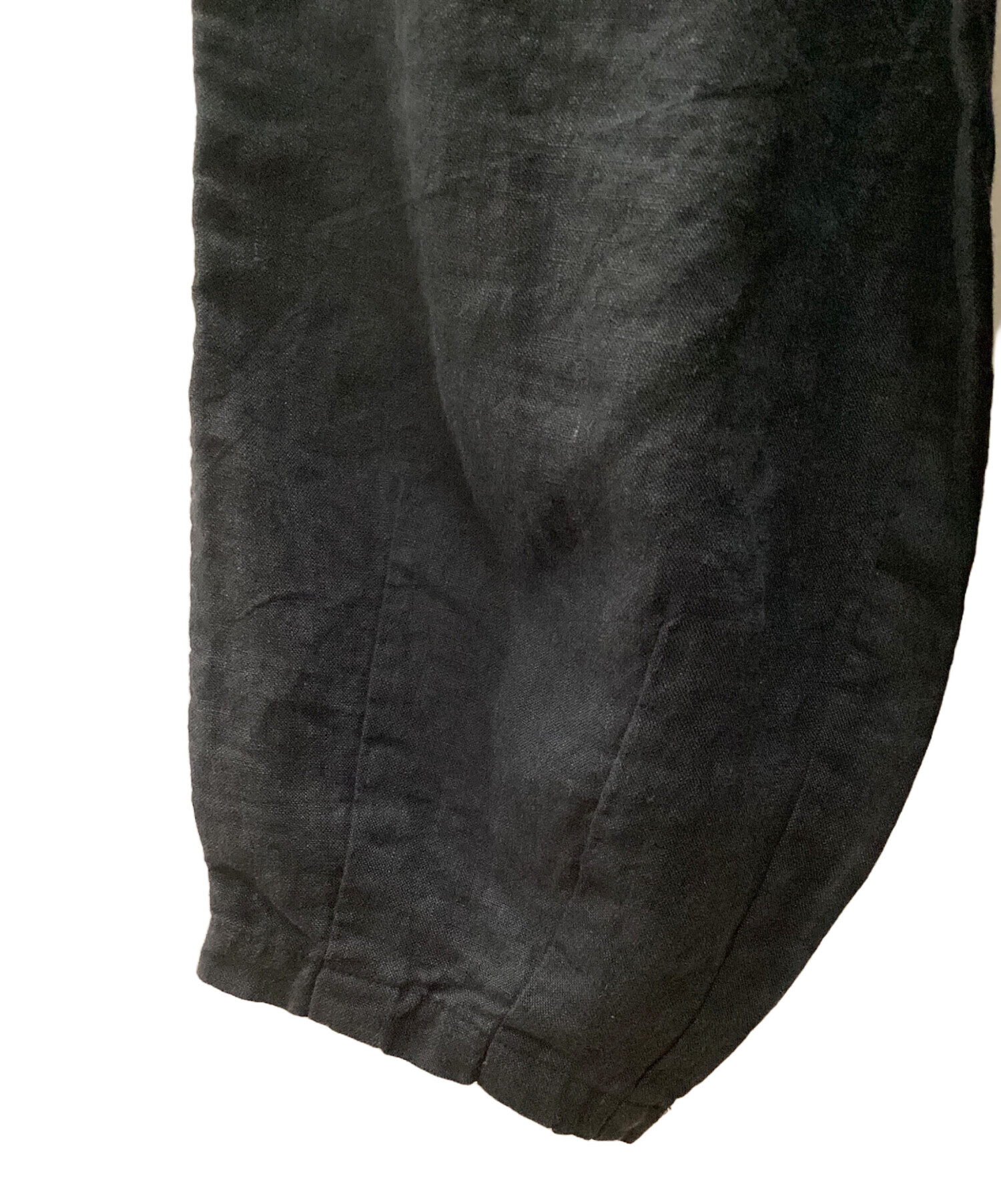 中古・古着通販】08MAB (ゼロハチマブ) リネンバルーンパンツ ブラック