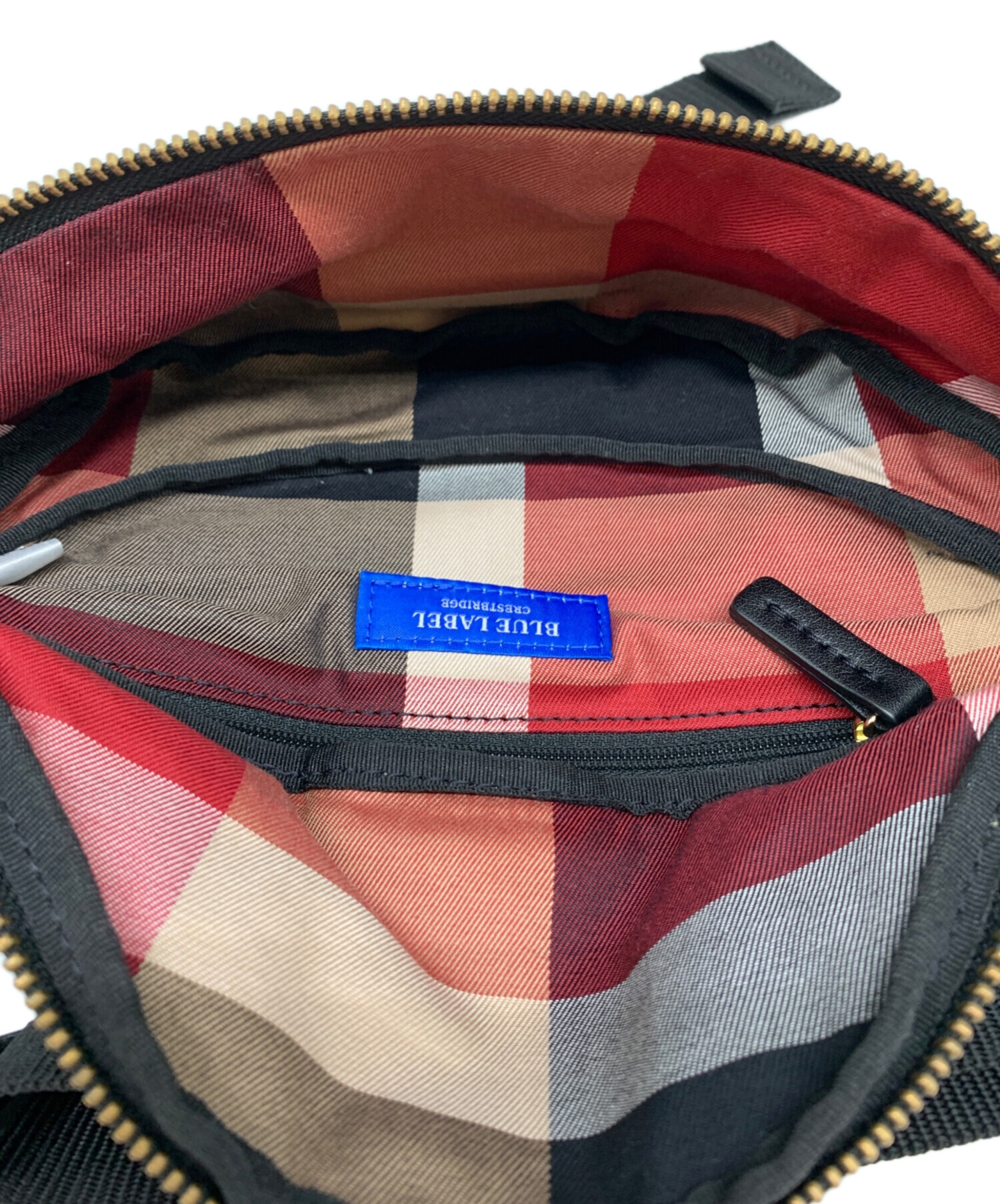 【新品•未使用品】ブラックレーベルクレストブリッジ　ネイビー ボディバッグ BLACK LABEL CRESTBRIDGE（ブラックレーベル クレストブリッジ