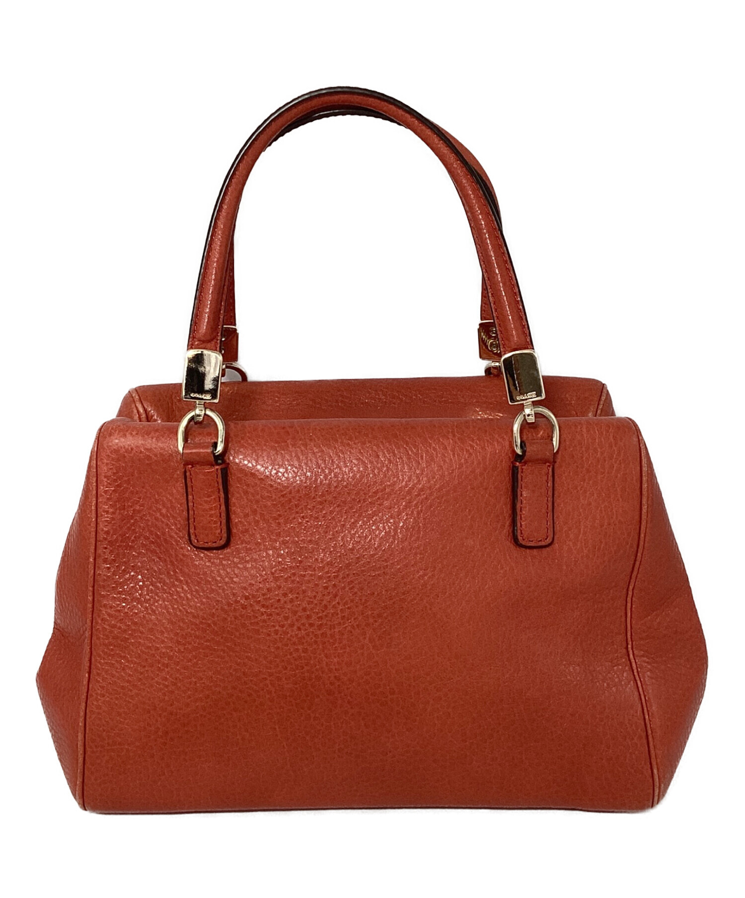 中古・古着通販】COACH (コーチ) 2WAYレザーバッグ ブラウン｜ブランド 