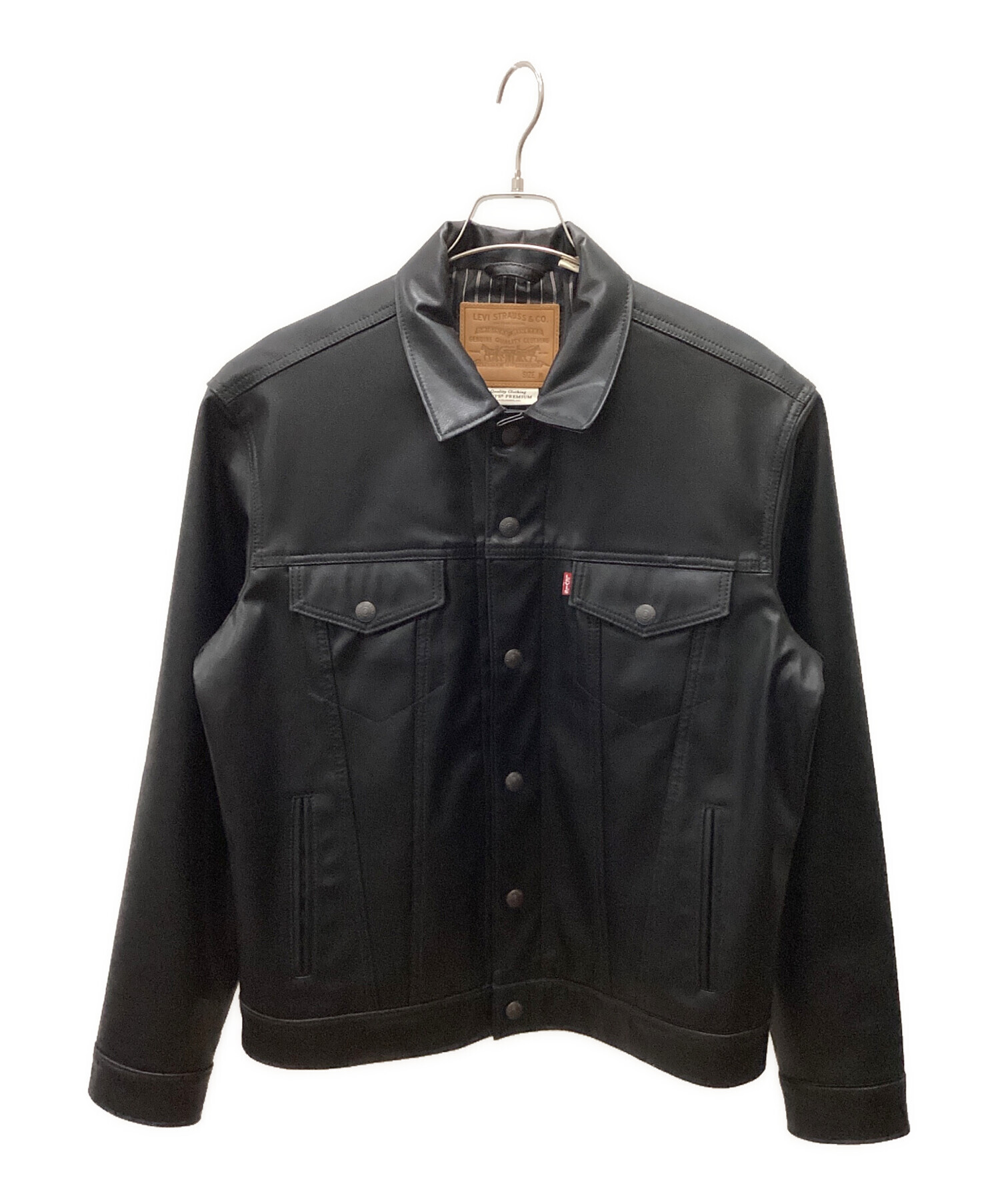 [4／10まで出品]LEVI'S TRUCKER LEATHER JACKET Levi's Leather Trucker Jacket Now Available on WEB STORE | TikTok