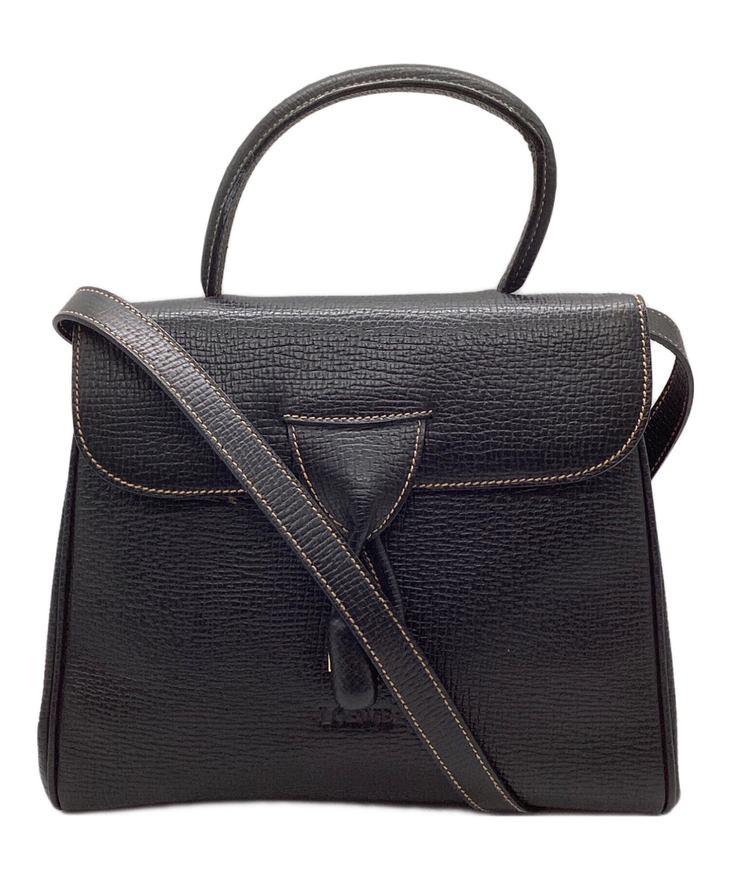 中古・古着通販】LOEWE (ロエベ) 2WAYショルダーバッグ ブラック 