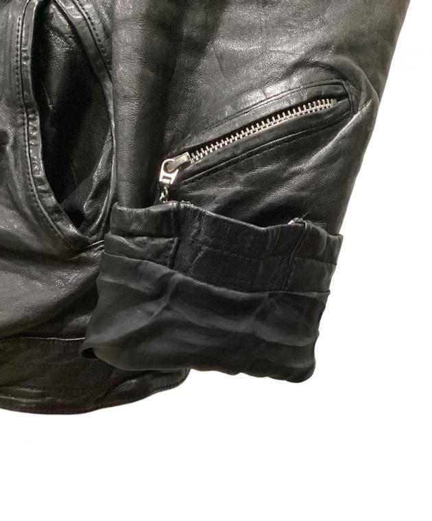 中古・古着通販】glamb (グラム) レザーライダースジャケット ブラック