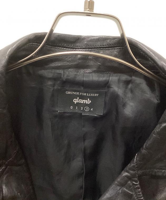 ポ*ー様 glamb ラムスキン レザー ライダース フェード エイジング加工 ポ*ー様 glamb ラムスキン レザー ライダース フェード エイジング加工
