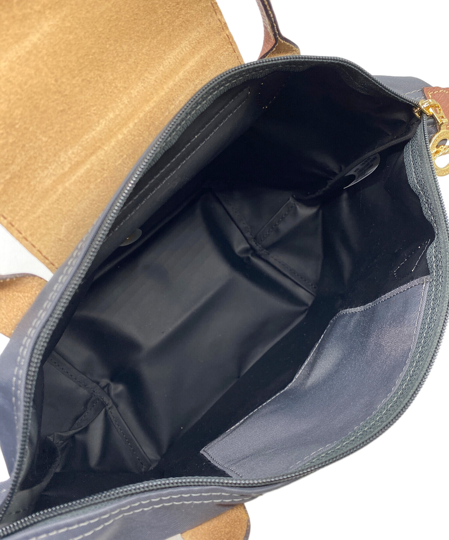 LONGCHAMP ロンシャン ショルダーバッグ - 紺 【古着】【中古】 中古・古着通販】LONGCHAMP (ロンシャン) 2WAYバッグ ネイビー