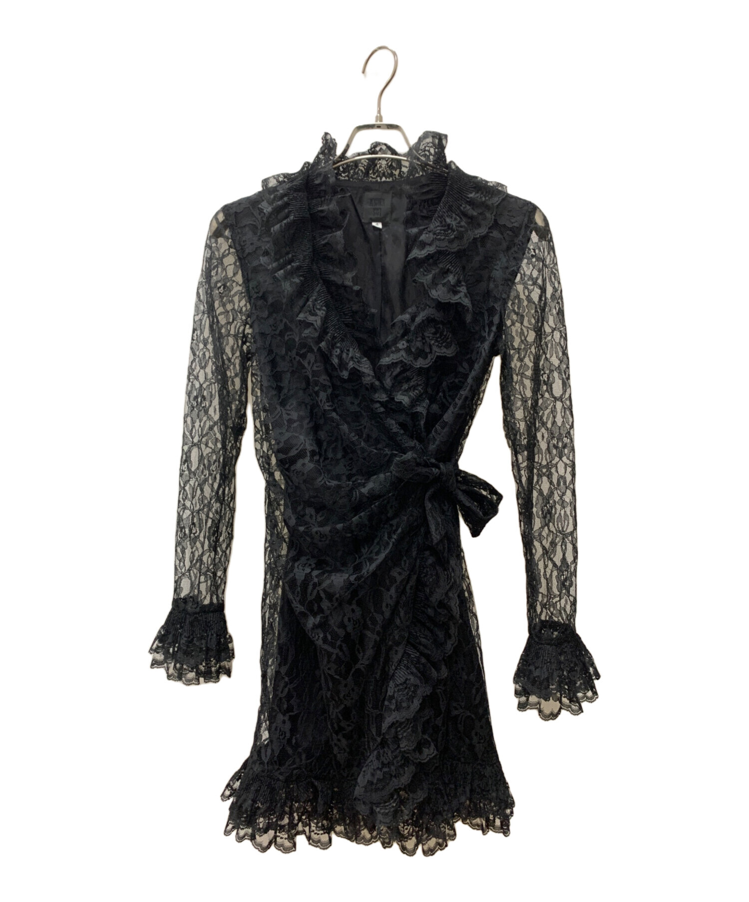中古・古着通販】ANNA SUI (アナスイ) 薄手カーディガン ブラック
