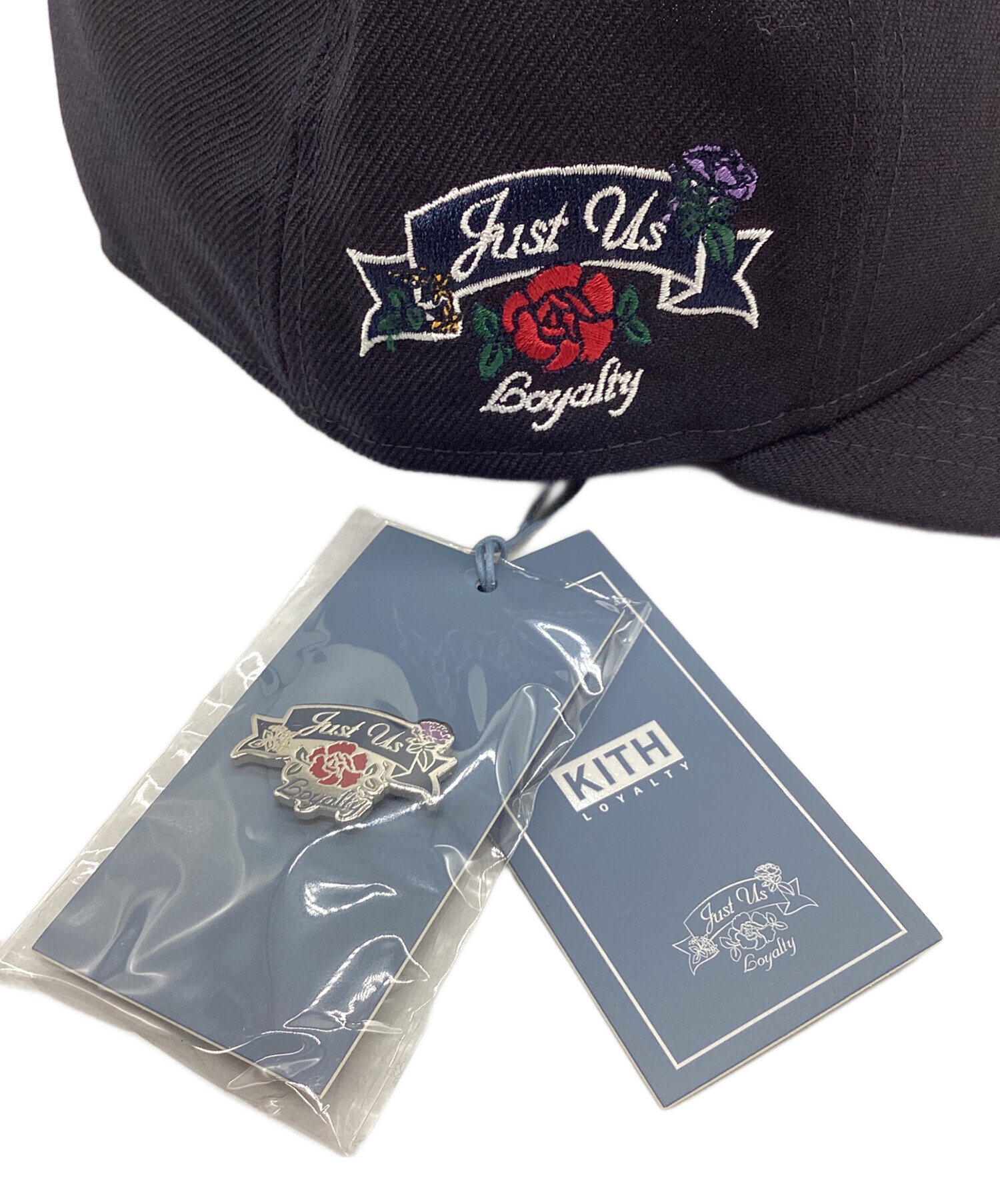 d*☆様 Kith キャップ ネイビー刺繍ロゴ　外出1回使用 中古・古着通販】New Era×KITH (ニューエラ×キス) キャップ ネイビー